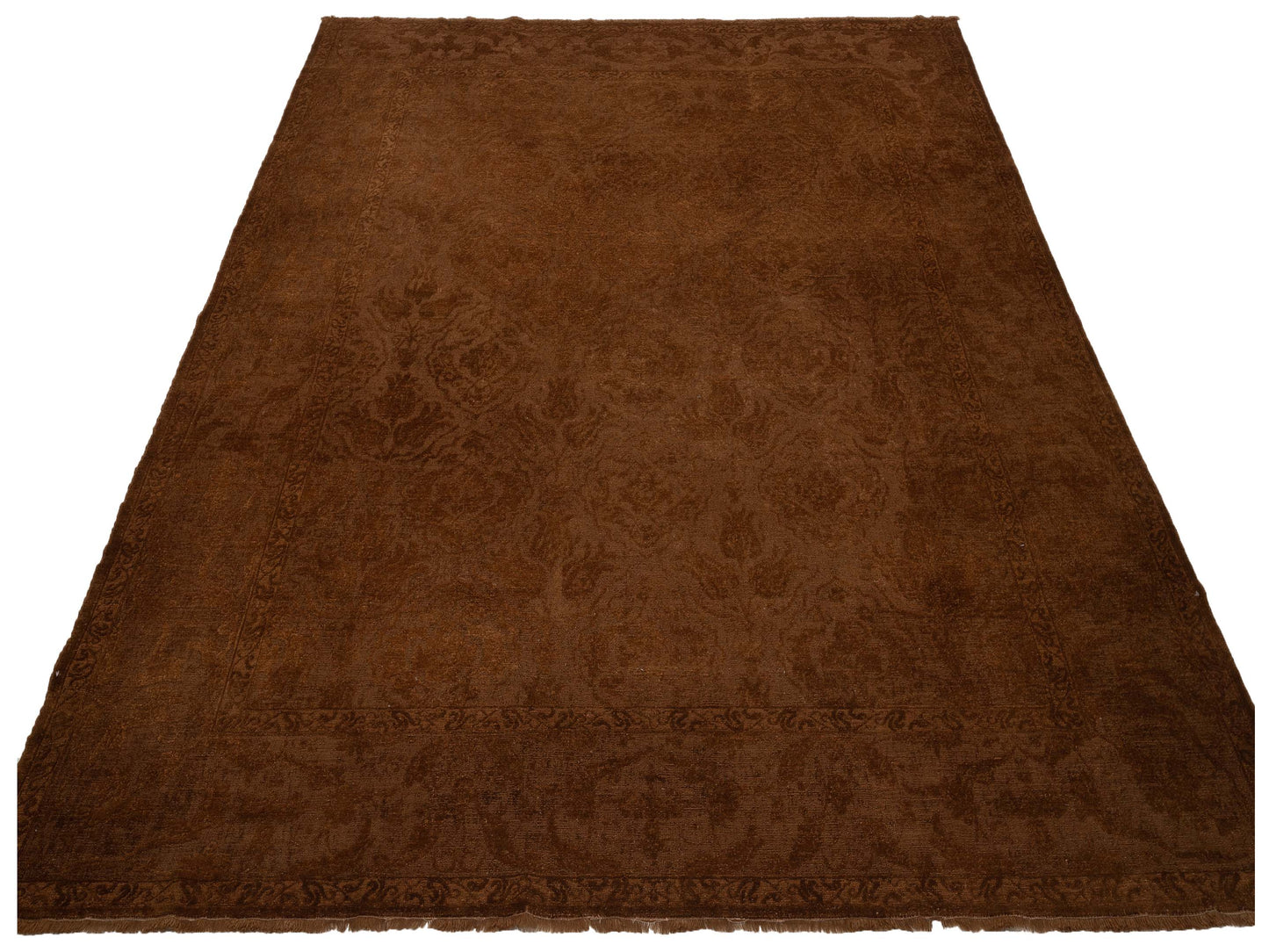 Color Bouquet 109714 Brown Dark Brown 9.1x11.6 Hand Knotted Rug