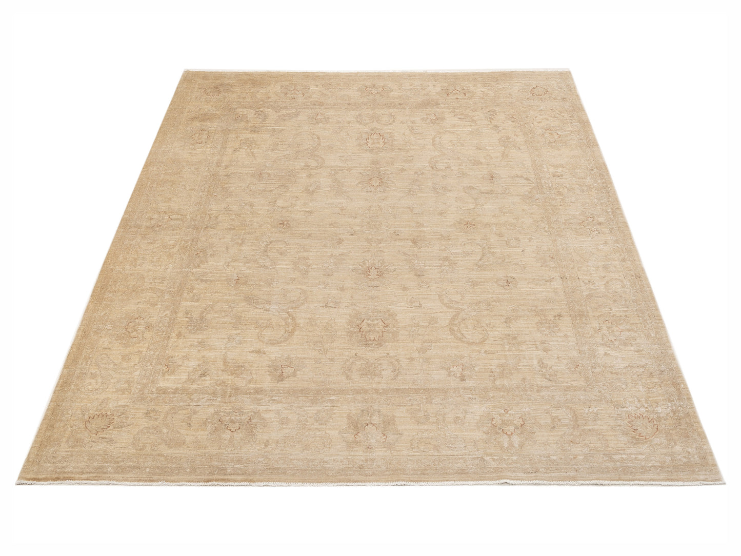 Sultan 121691 Ivory Ivory 8.2x9.11 Hand Knotted Rug