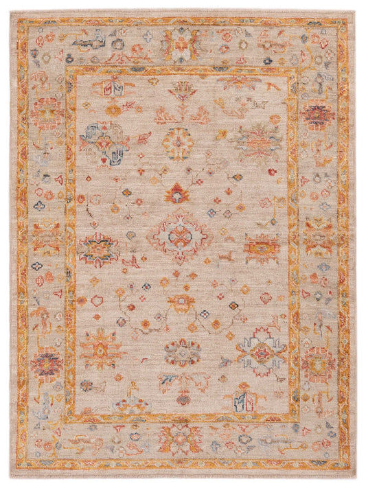 Anadol Angora Oushak  Cream Silver Traditional