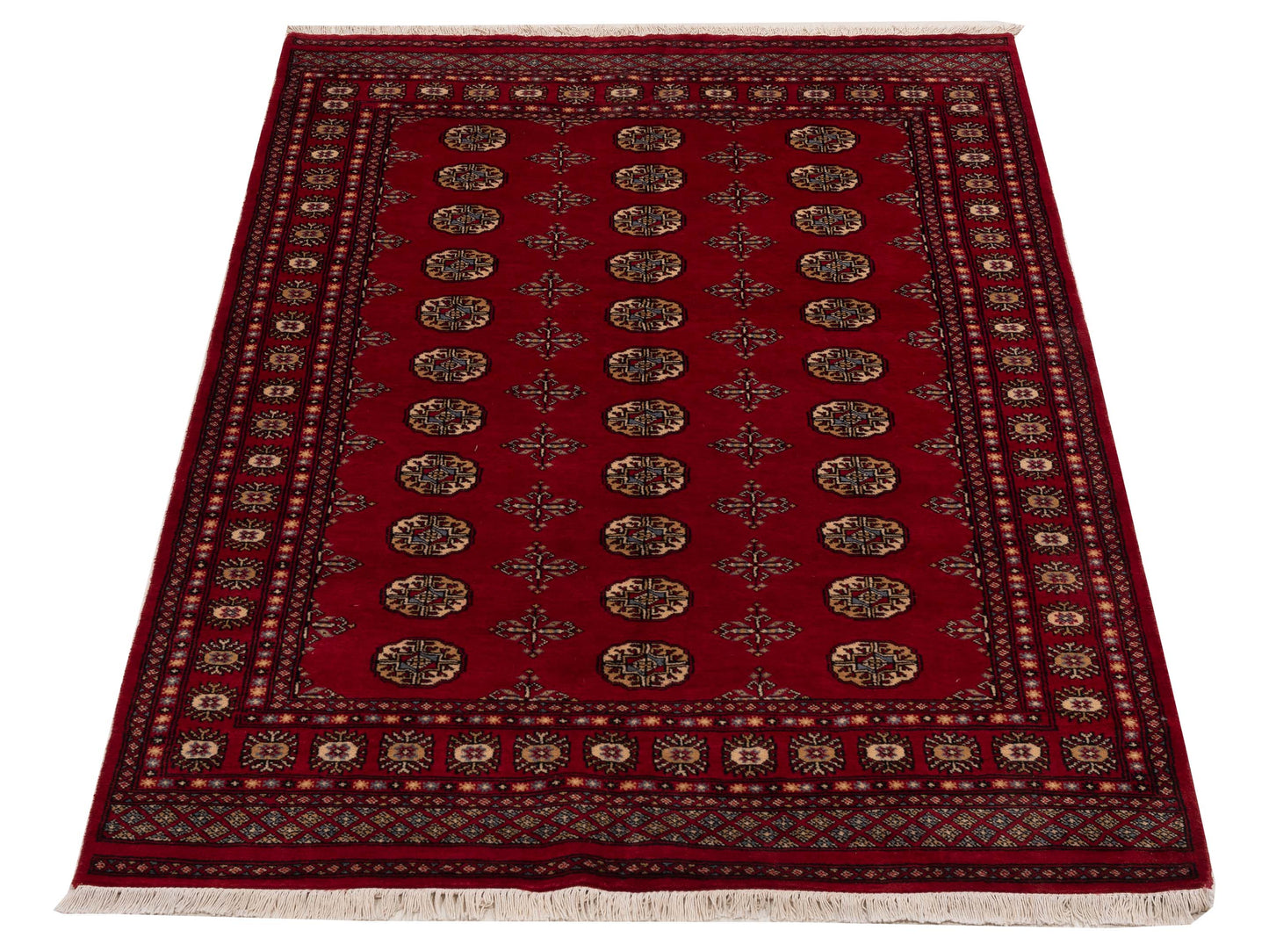 Bokhara 151403 Red Red 5.2x7.9 Hand Knotted Rug