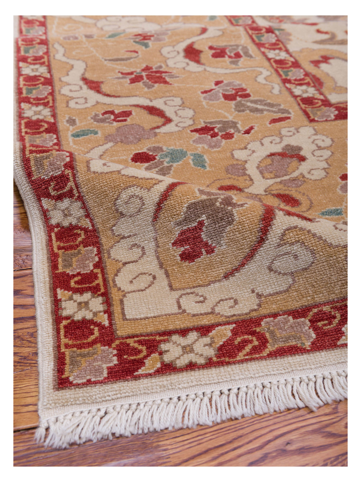 Antique Loom 104466 Ivory Gold 10.5x14.2 Hand Knotted Rug