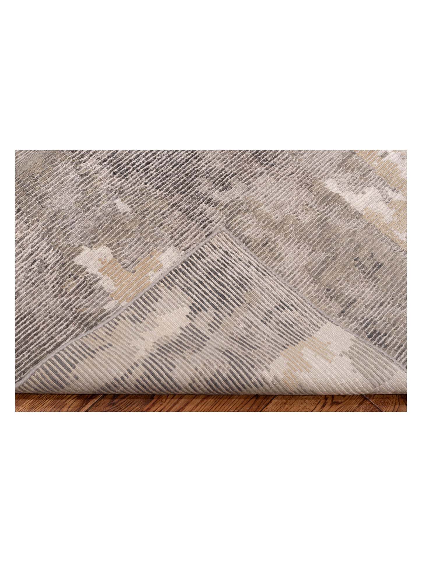 Tibetino 142711 Gray Gray 9x11.8 Hand Knotted Rug