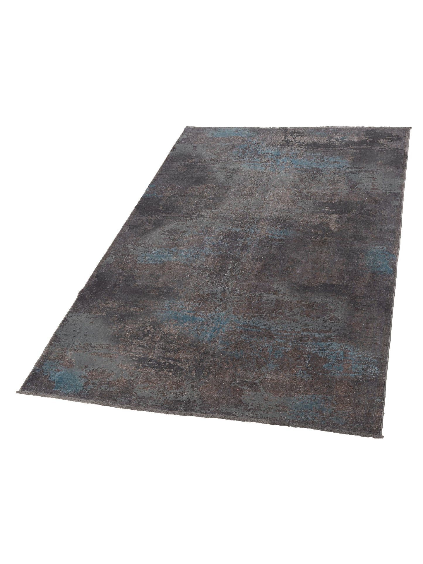 Vintage 109096 Gray 6.7x9.6 Hand Knotted Rug