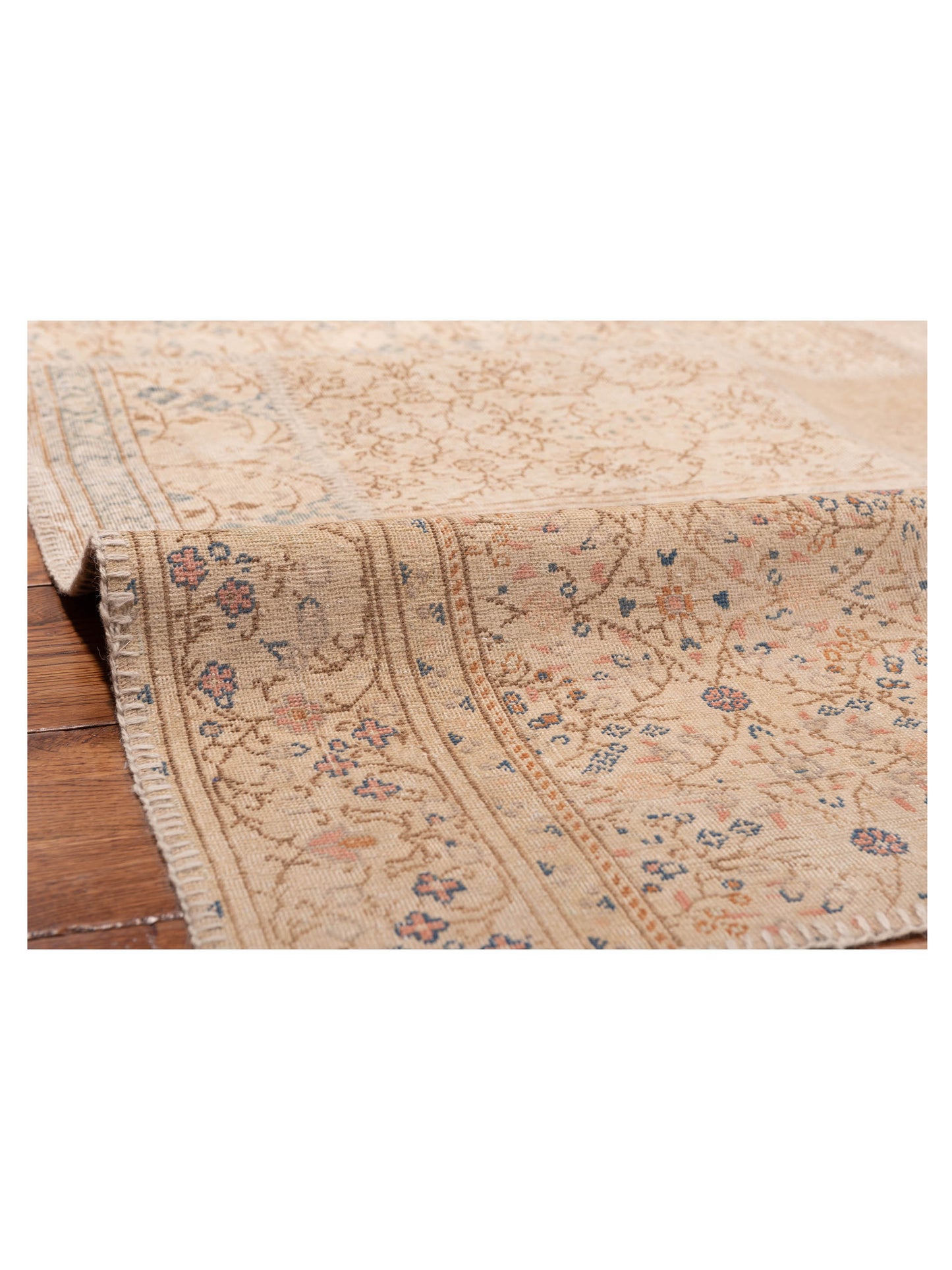 Turkish Vestige Patchwork 147814 Beige Beige 9x12 Hand Knotted Rug