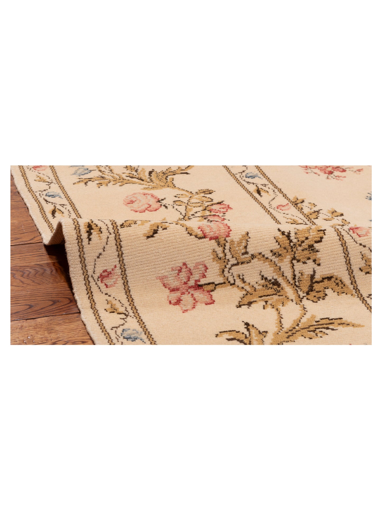 Bouquet 999922 Ivory Ivory 9.1x11.8 Hand Knotted Rug