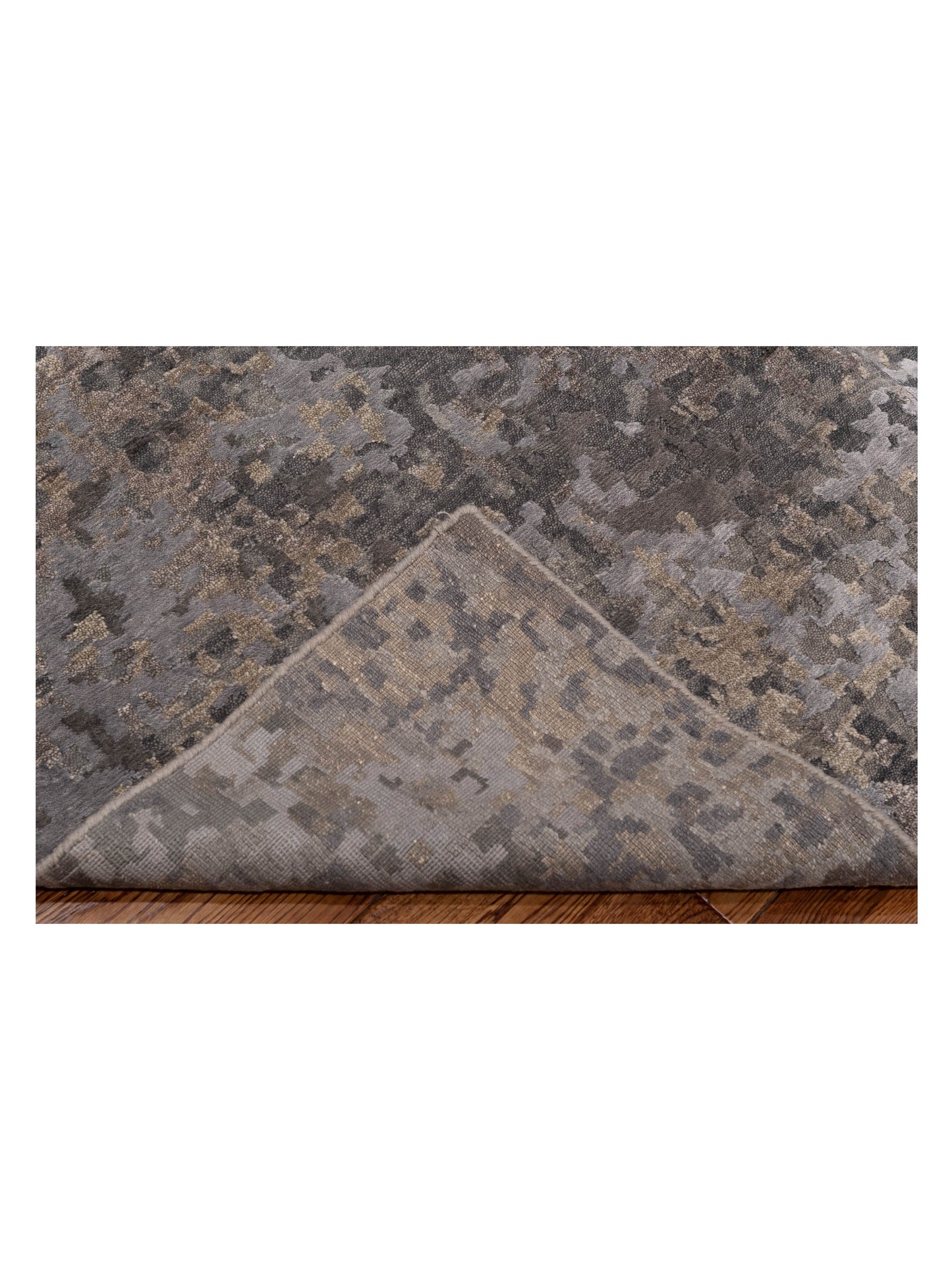 Tibetino 129337 Gray 9.11x13.9 Hand Knotted Rug