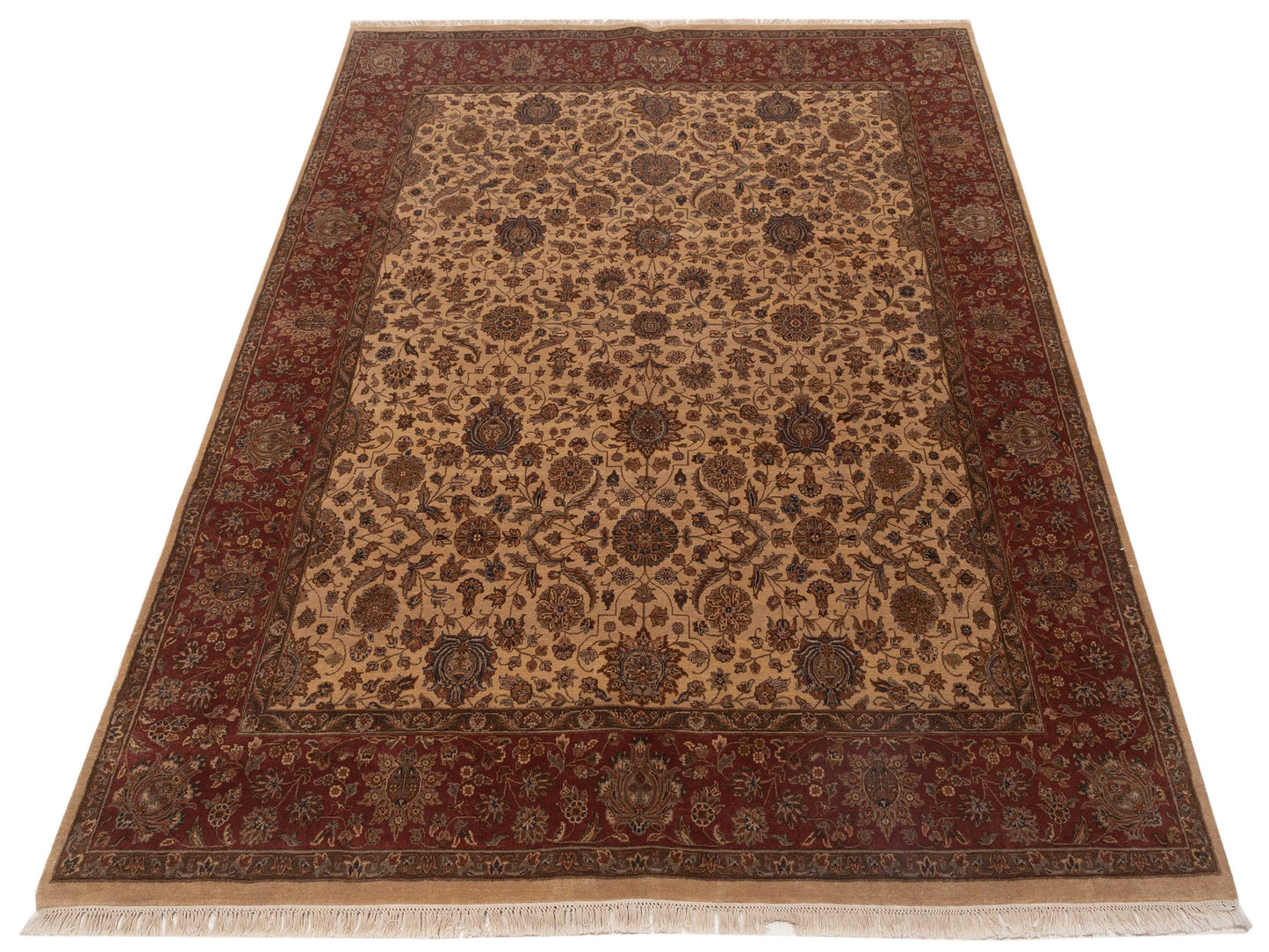Sivas 90213 Beige Rust 8.1x10 Hand Knotted Rug