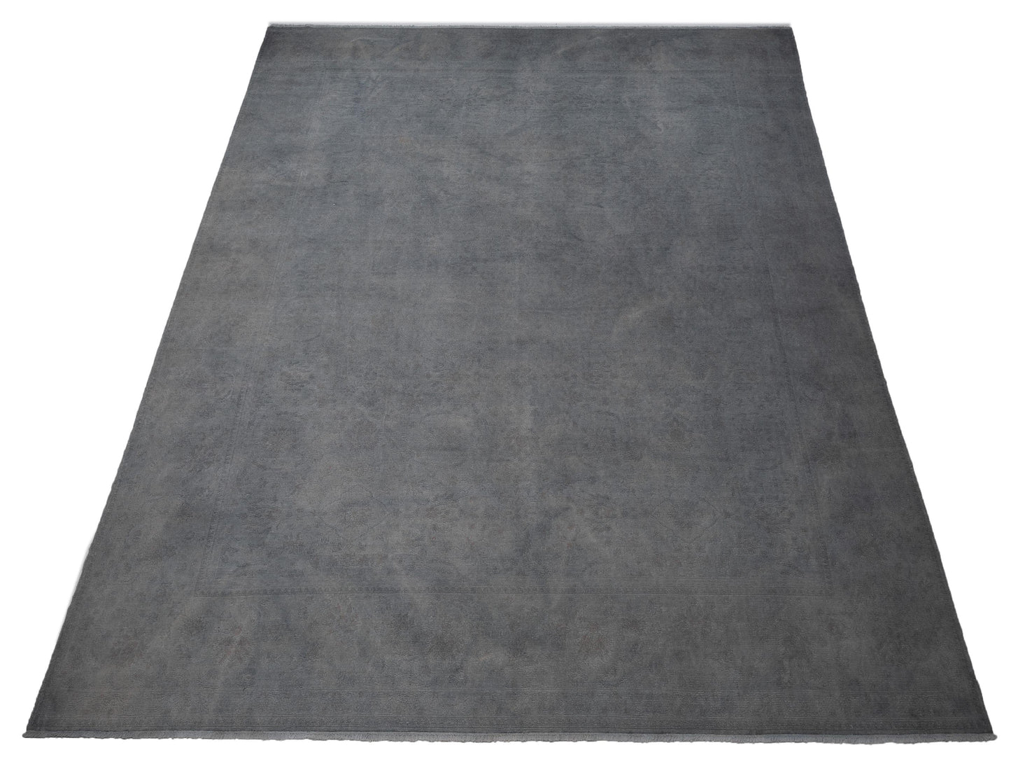 Vintage 107532 Silver 12.4x15.7 Hand Knotted Rug