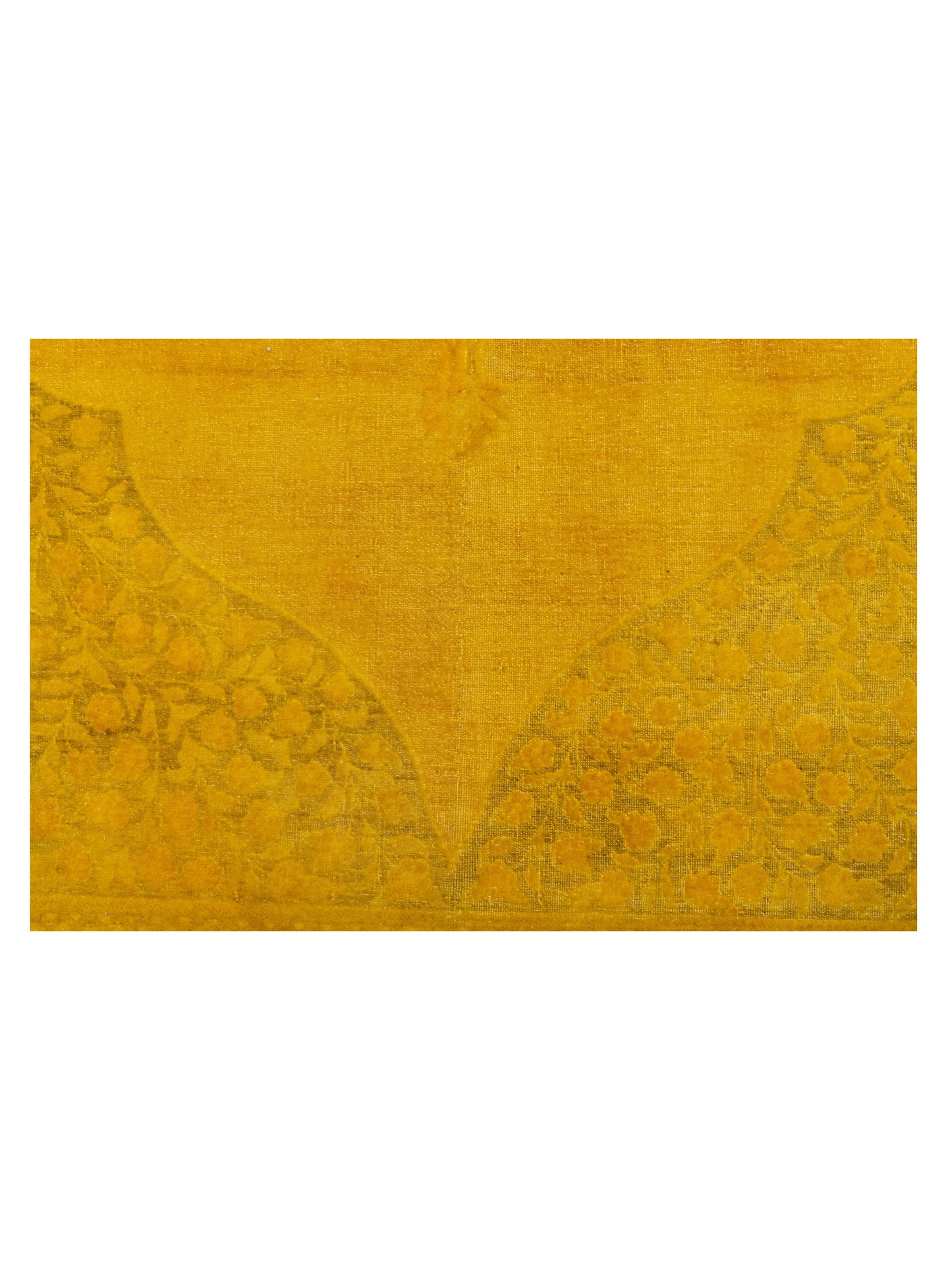 Vintage 111378 Yellow 10x13.11 Hand Knotted Rug