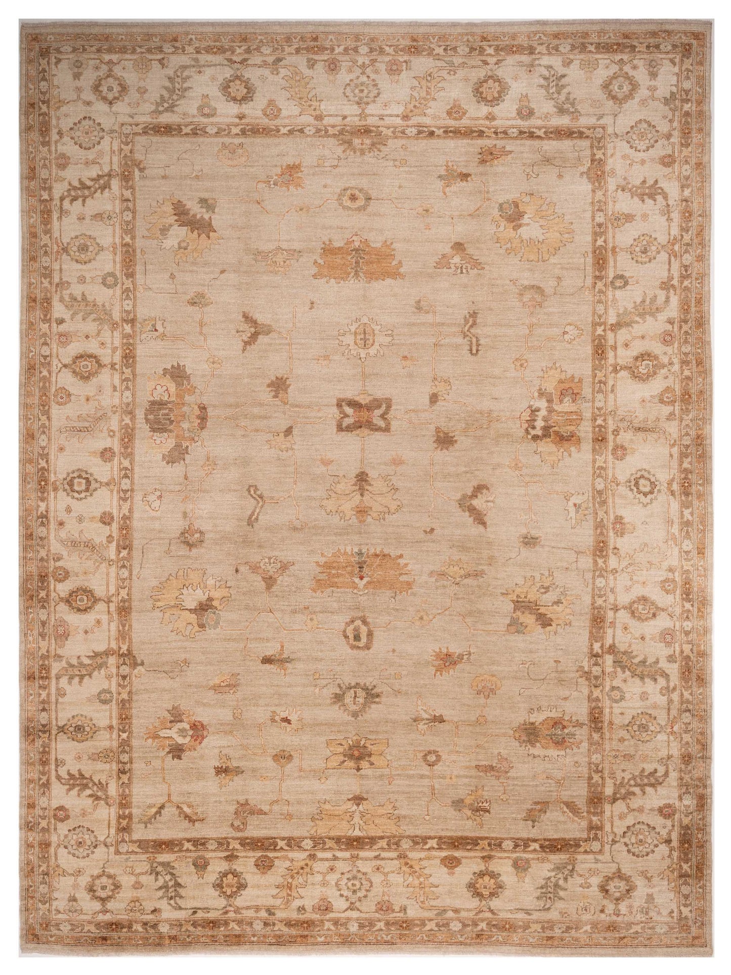 Anadol Angora Oushak  Silver Ivory Traditional