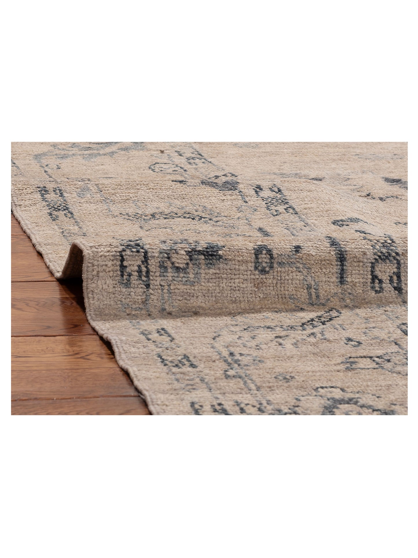 Angora Oushak 156098 Gray Gray 8x9.11 Hand Knotted Rug