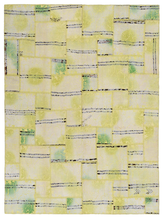 Pasha Turkish Vestige Patchwork  Light Green  Contemporary