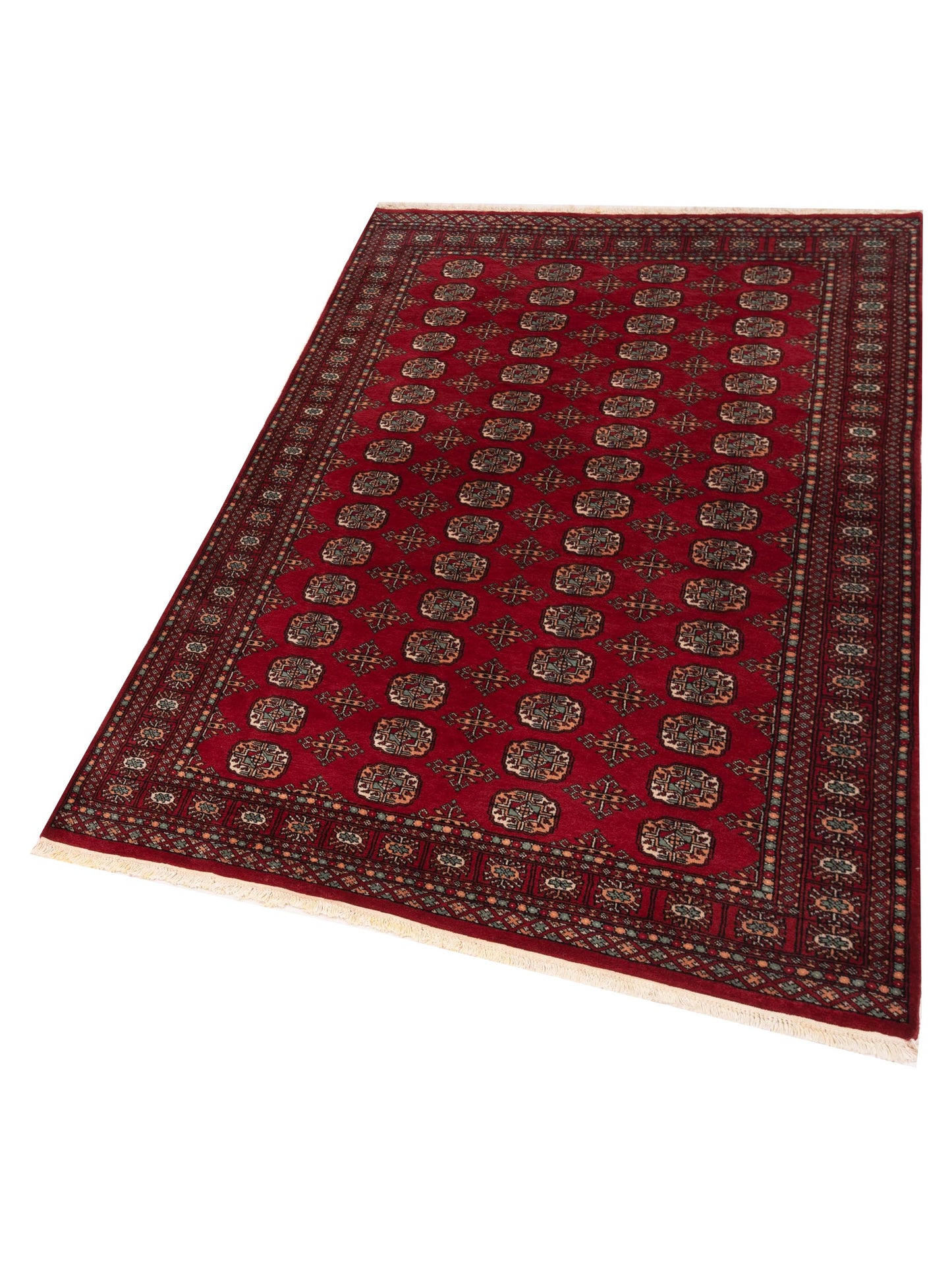 Bokhara 141396 Red Red 4.11x7.8 Hand Knotted Rug