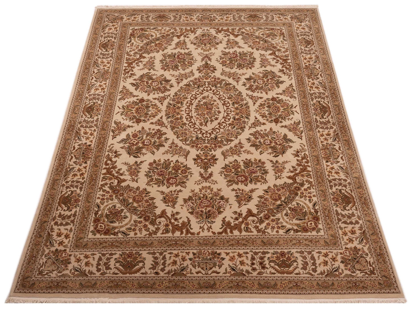 Magnolia 111581 Beige Beige 9x12 Hand Knotted Rug