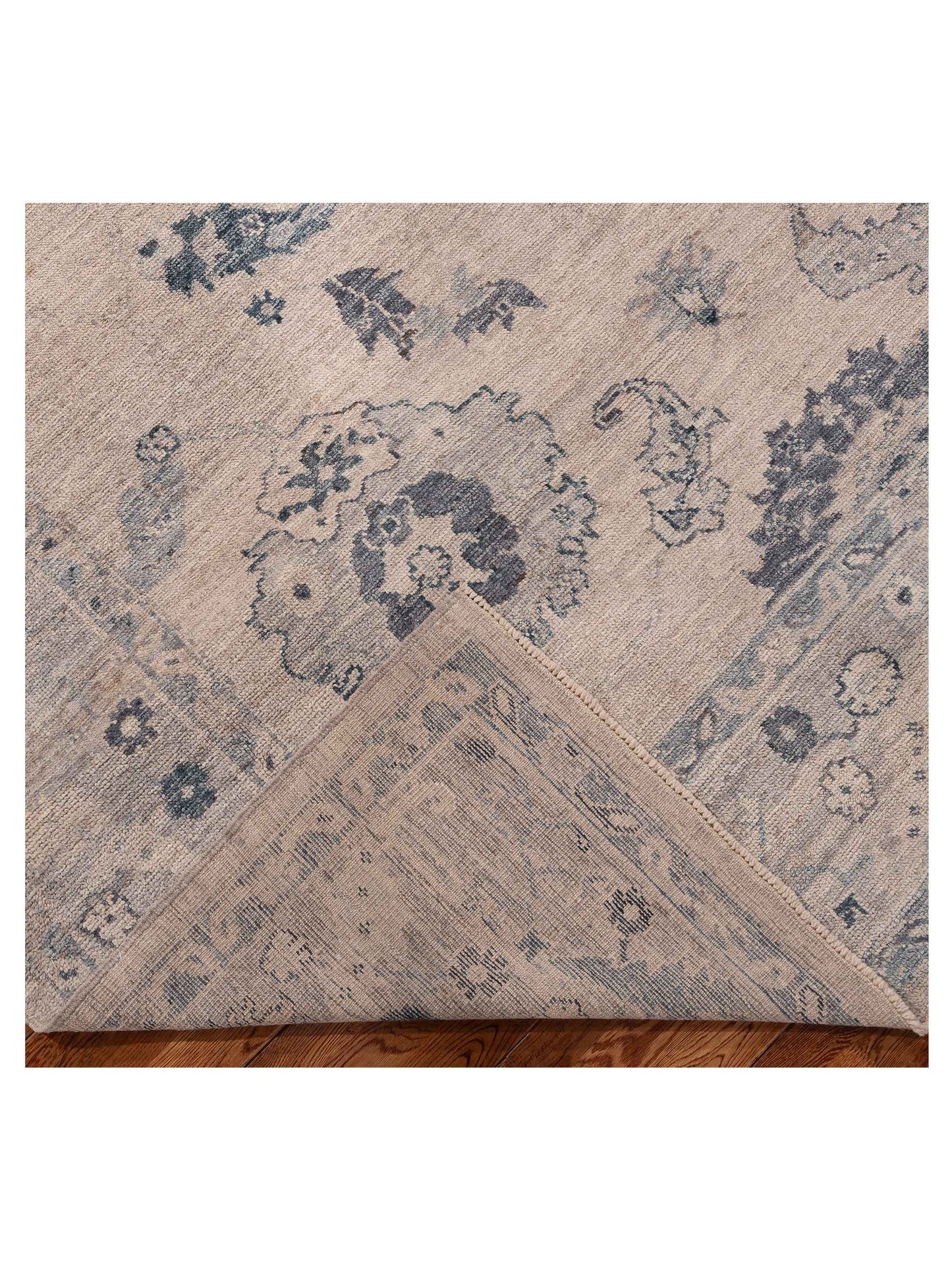 Angora Oushak 156169 Gray Gray 8x10 Hand Knotted Rug