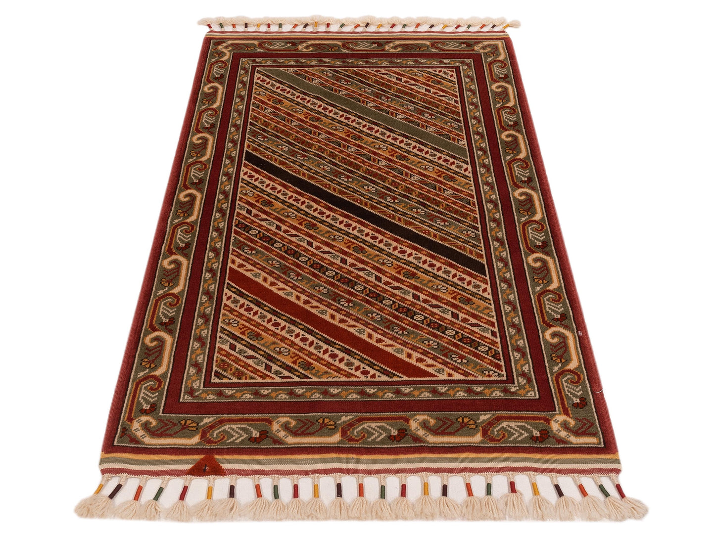 Shawl 145134 Multi 3x4.9 Hand Knotted Rug