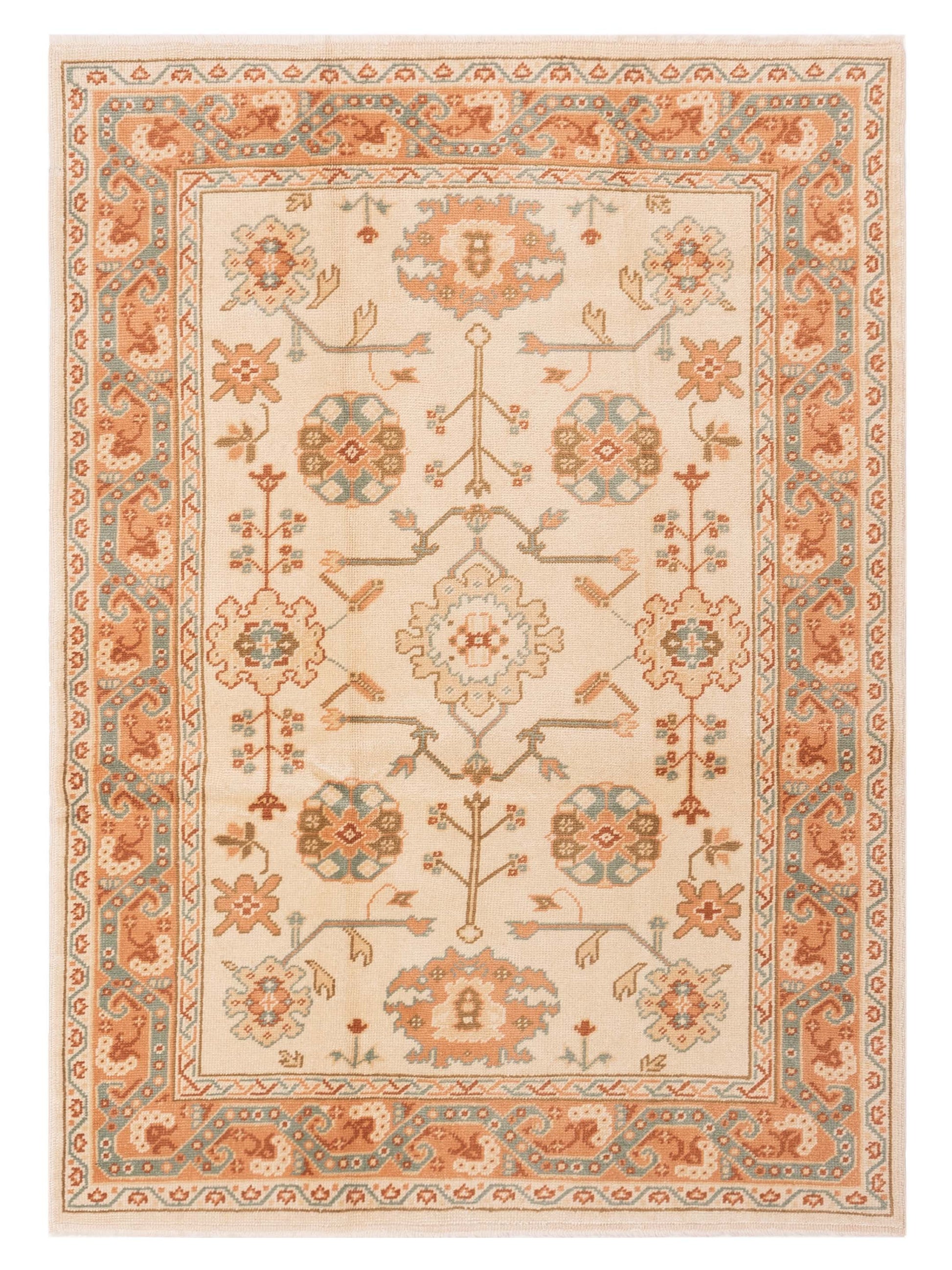 Pasha Anadol Oushak  Ivory Pink Traditional