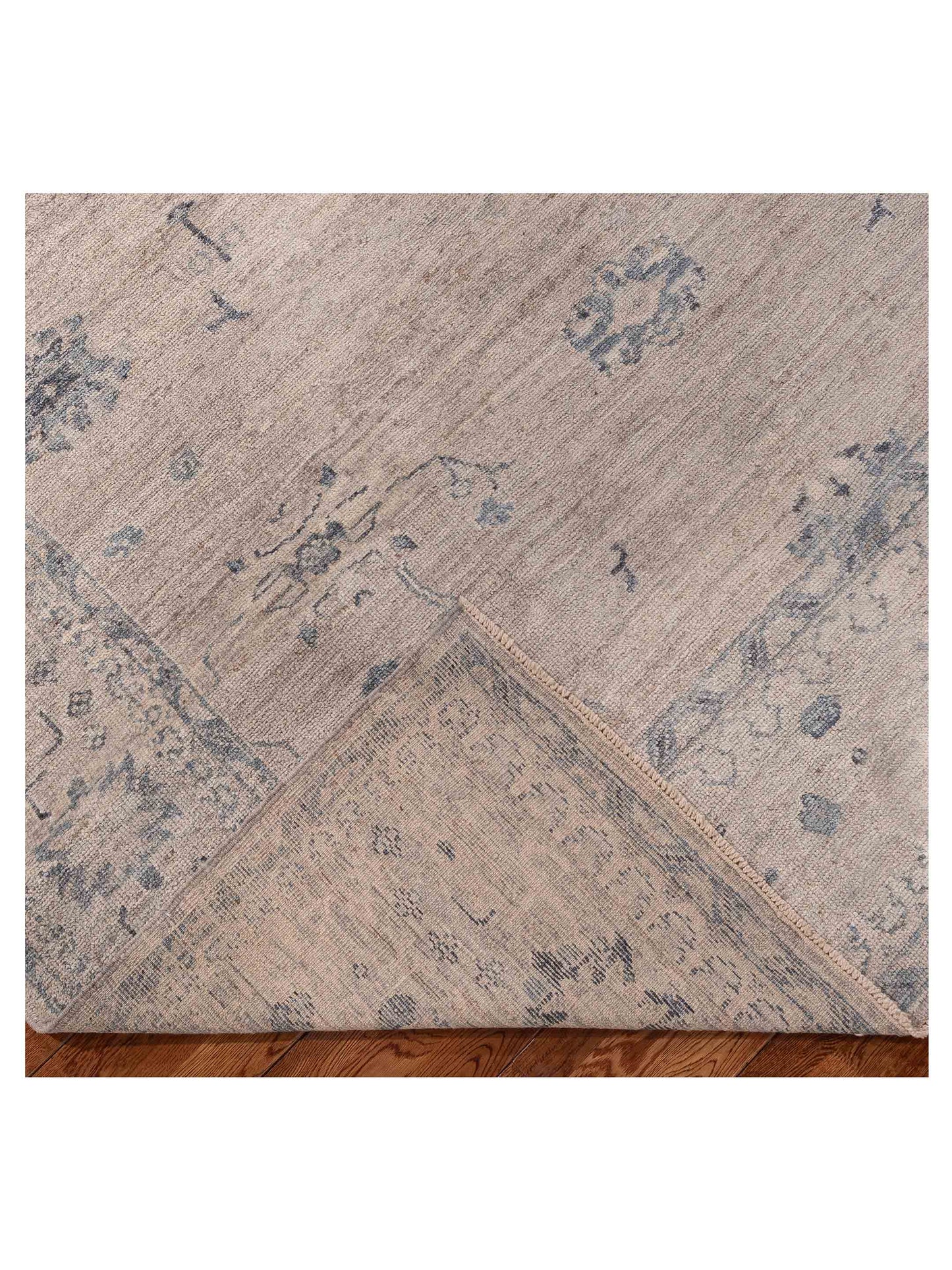 Angora Oushak 156165 Gray Gray 8.1x9.6 Hand Knotted Rug