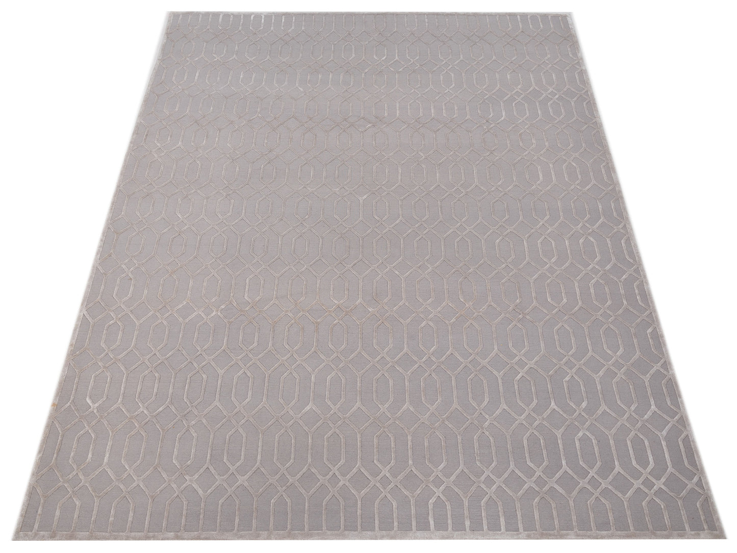Tibetino 127476 Silver 10.2x13.10 Hand Knotted Rug