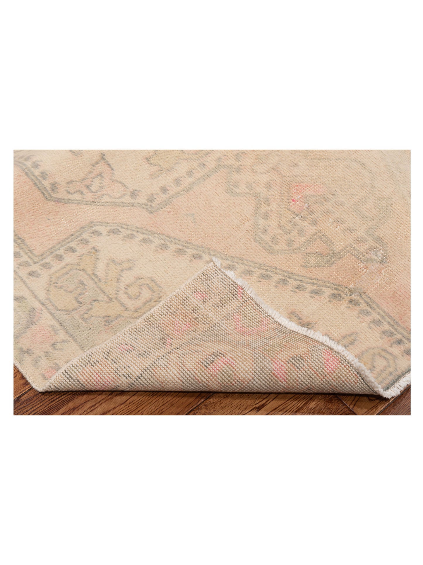 Old Anatolian 146695 Pink Silver 4.2x6.2 Hand Knotted Rug