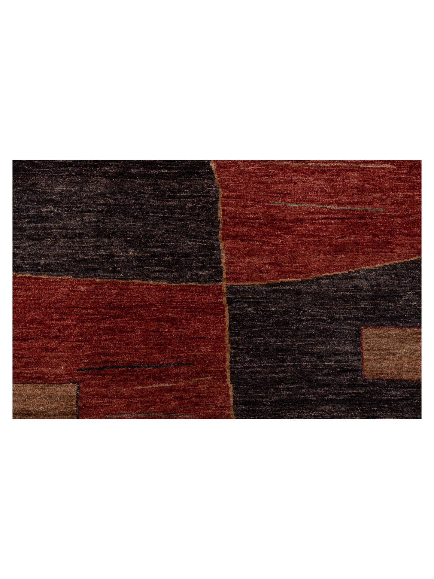 Bahar 94796 Red Charcoal 3.3x4.11 Hand Knotted Rug