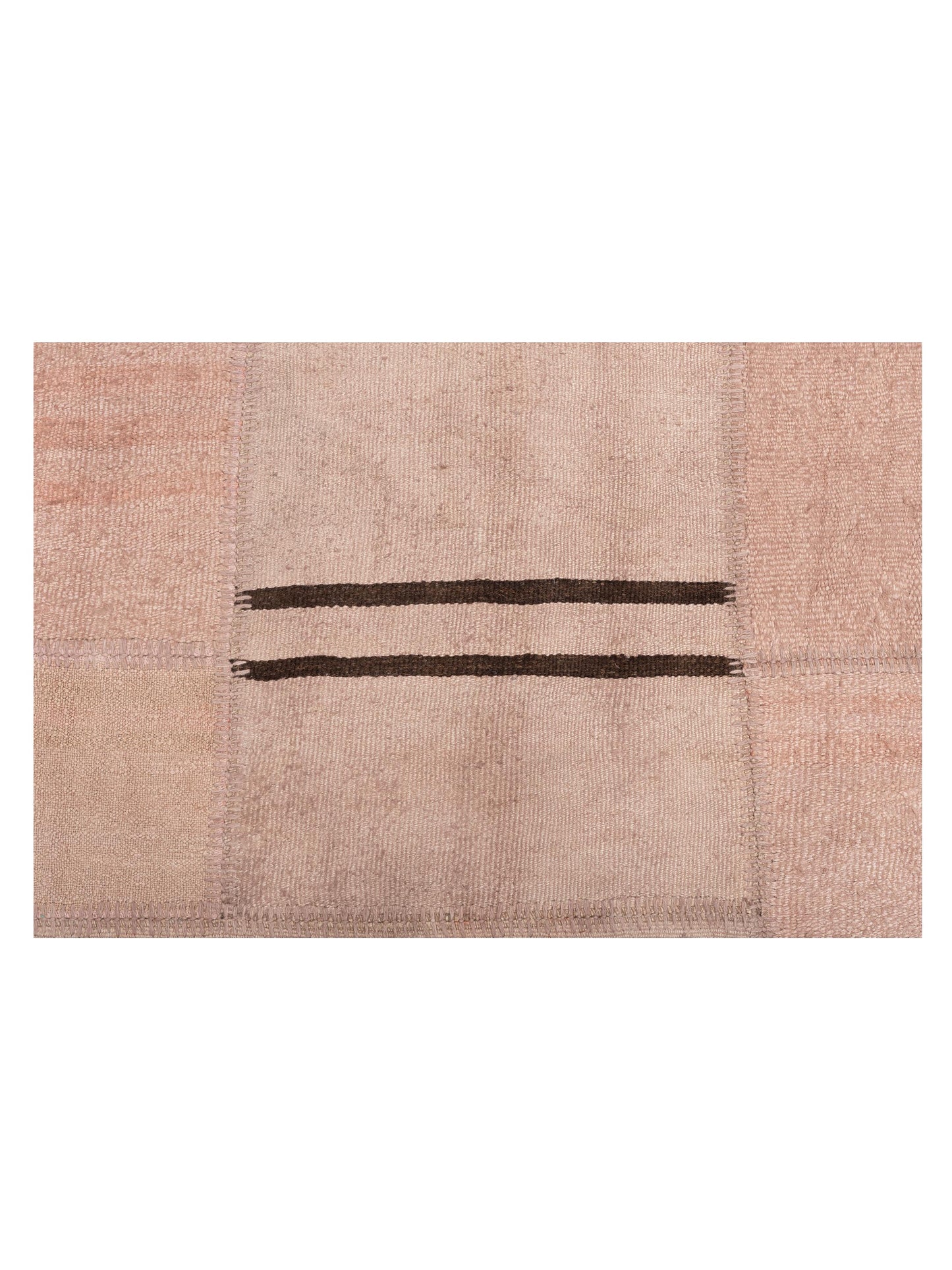 Turkish Vestige Patchwork 147796 Pink Pink 8.3x9.10 Hand Knotted Rug
