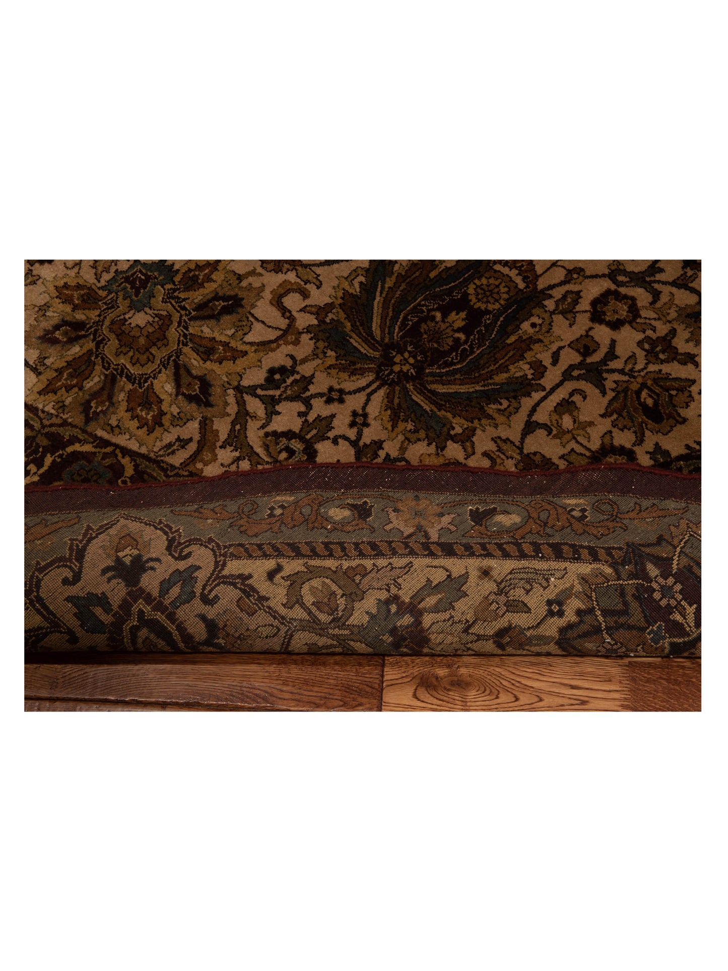 Crown 111650 Beige Brown 9.9x9.9 Hand Knotted Rug