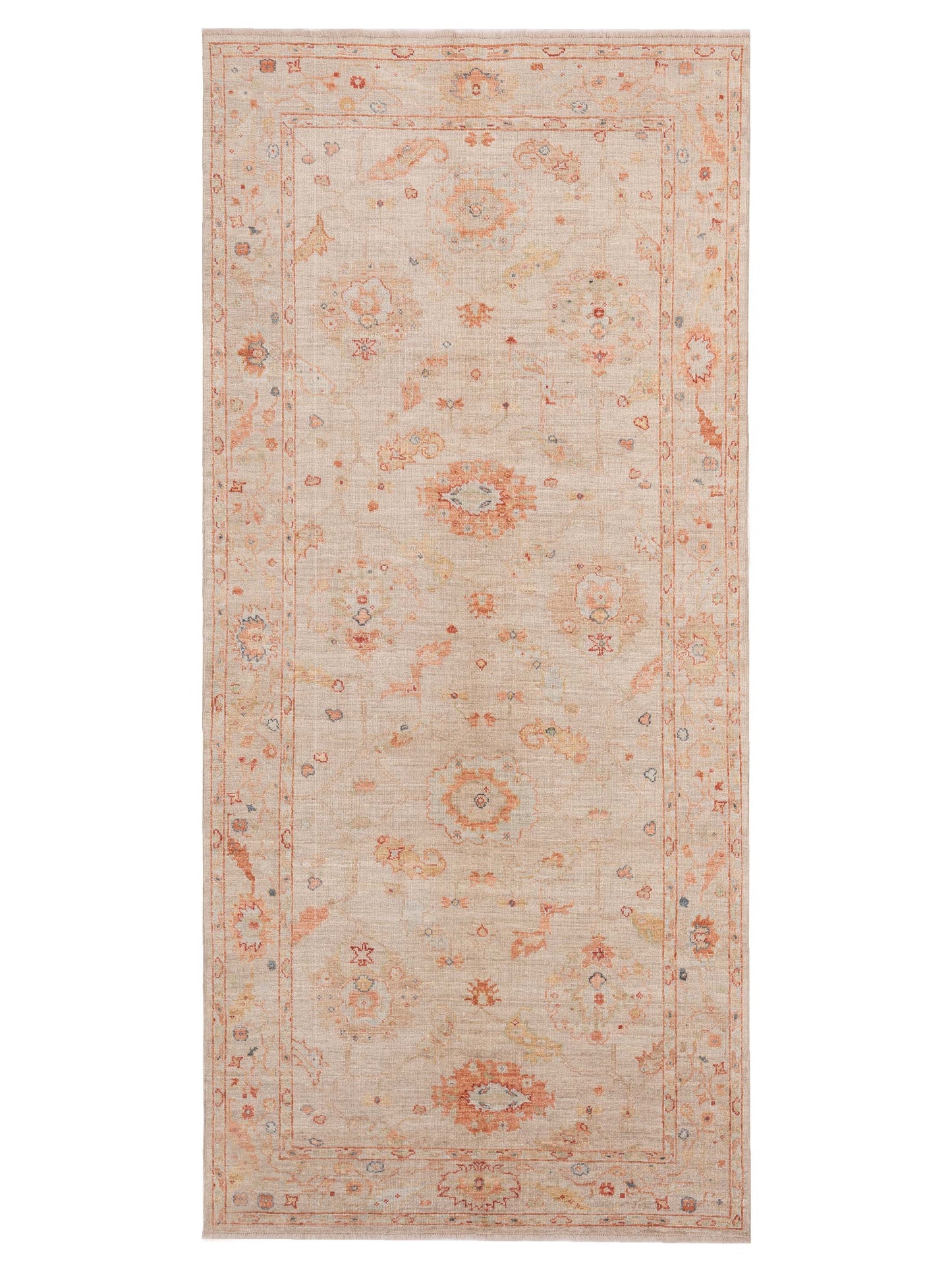 Anadol Angora Oushak  Ivory Silver Traditional
