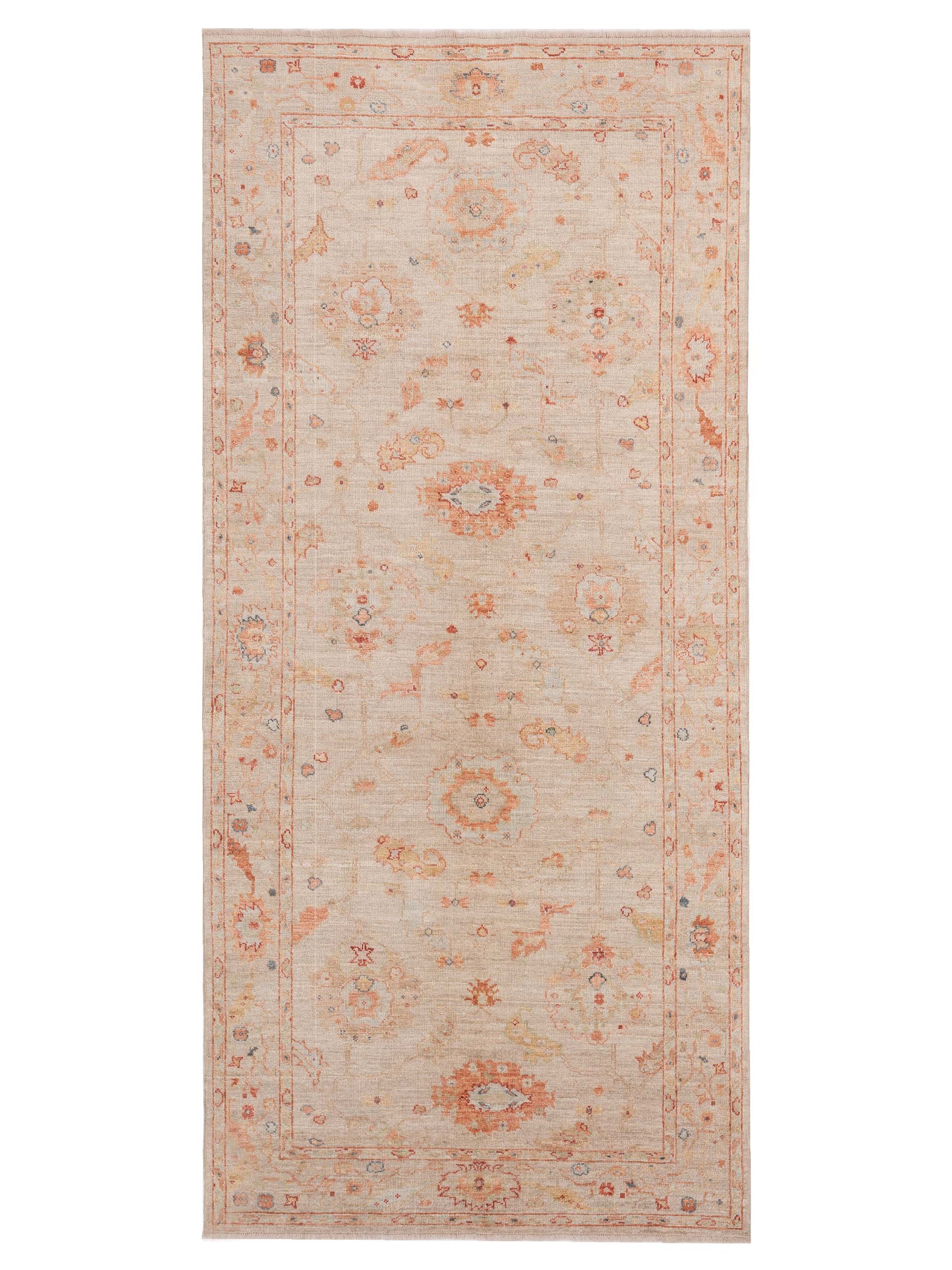 Anadol Angora Oushak  Ivory Silver Traditional