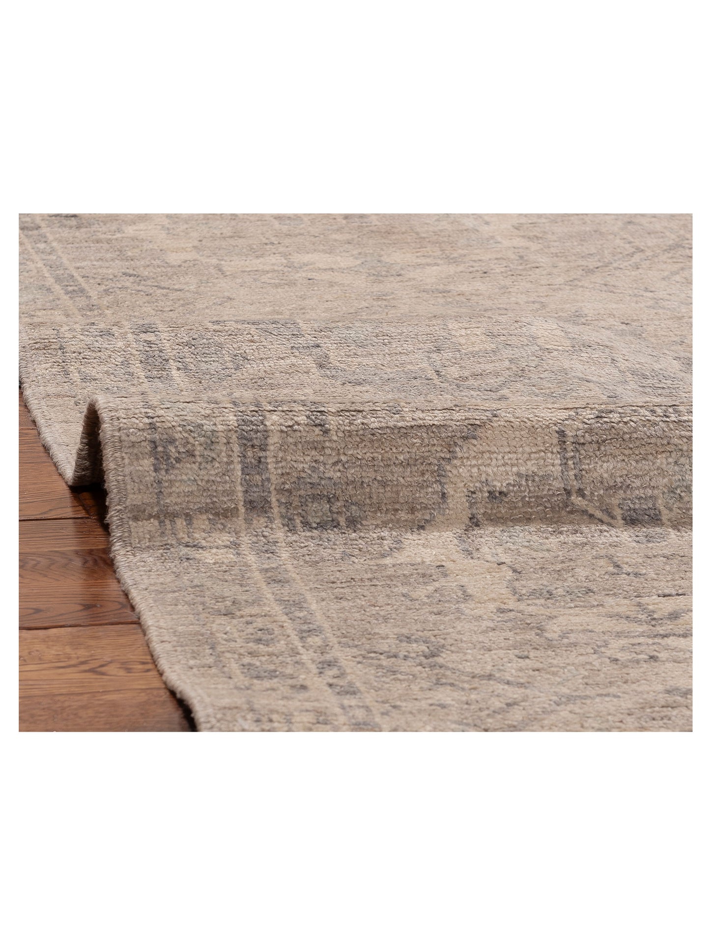 Angora Oushak 156101 Gray Gray 7.8x9.5 Hand Knotted Rug