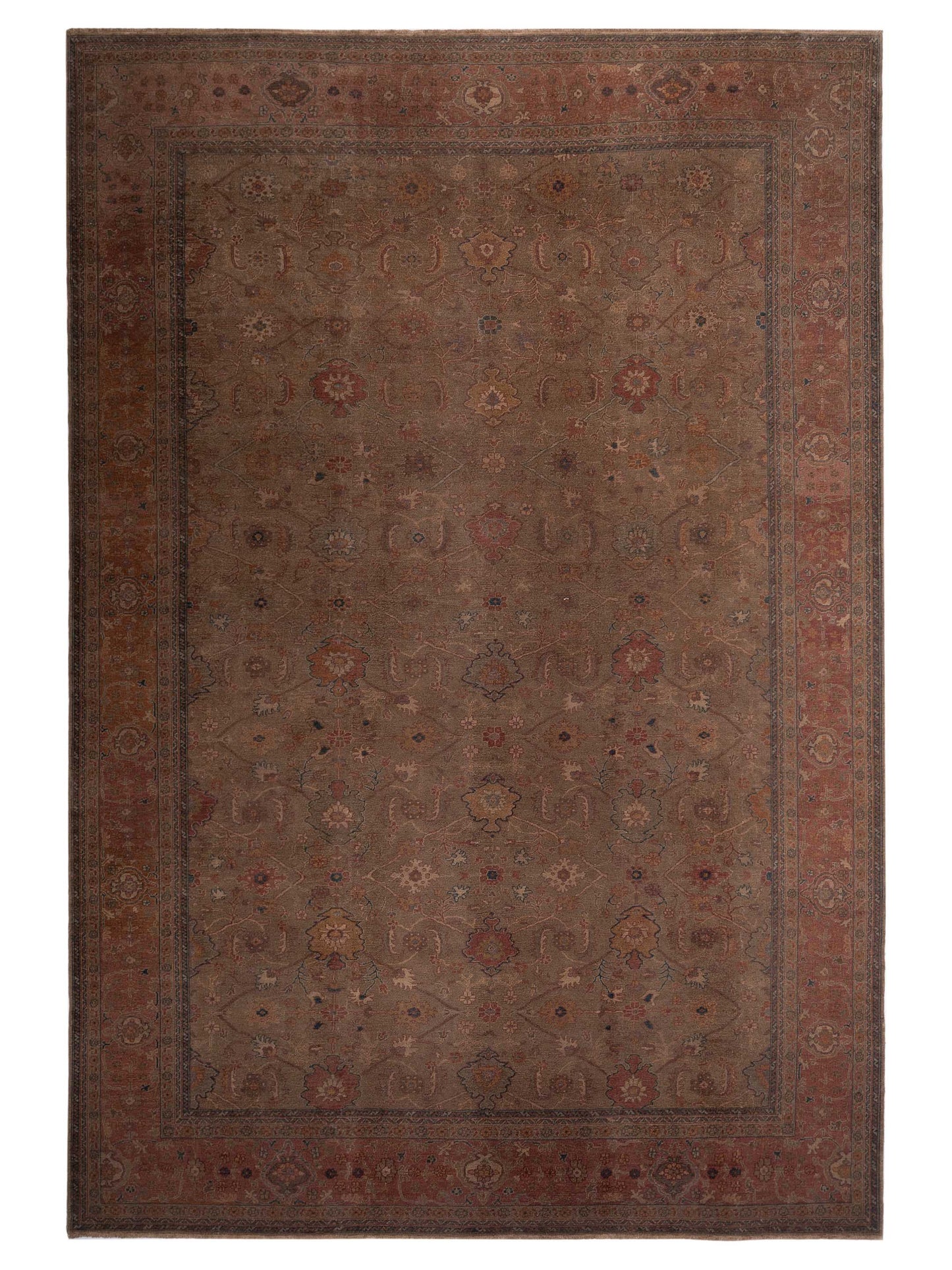 Pasha Turkish Elvan  Green Pink Traditional
