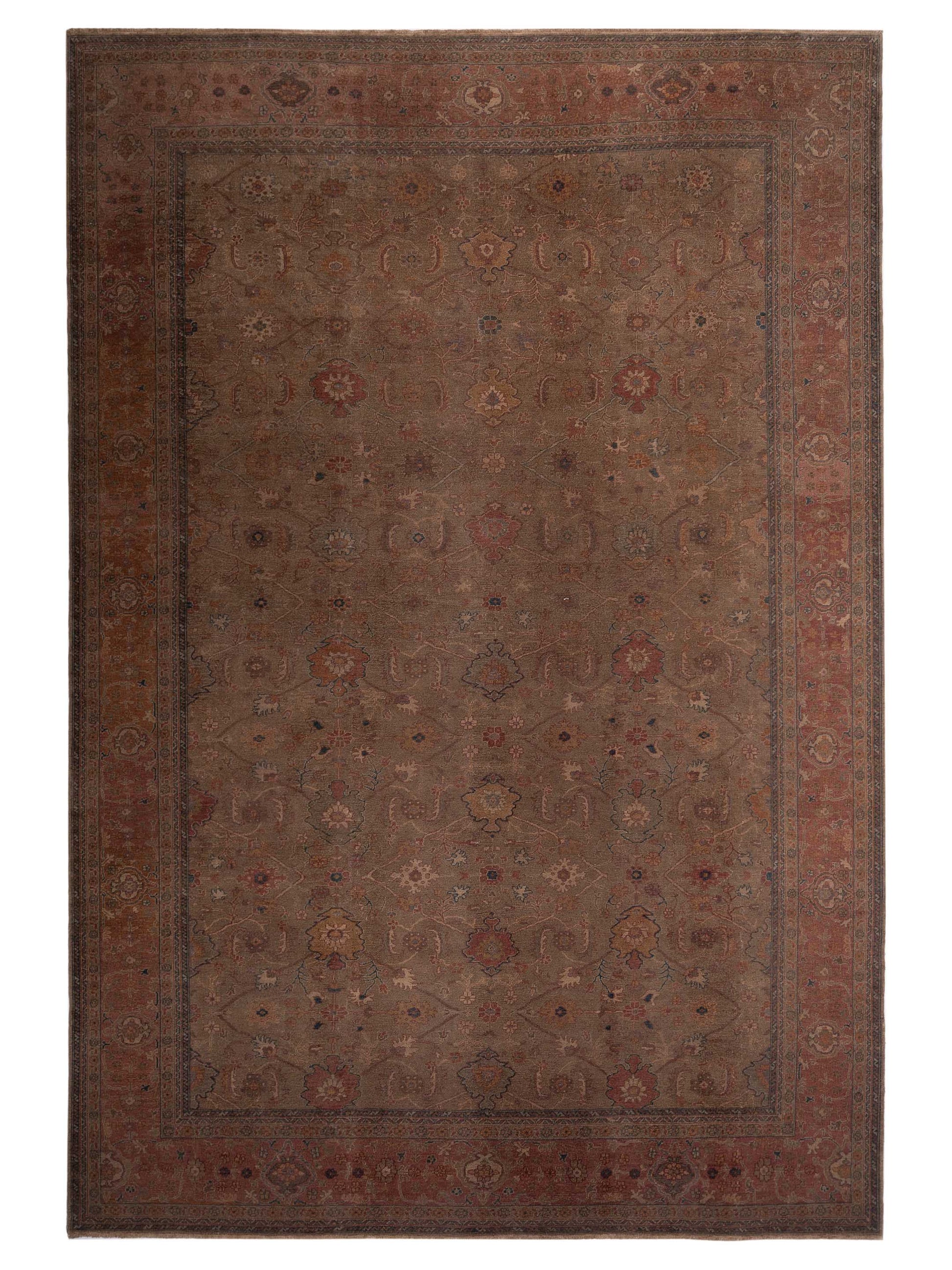 Pasha Turkish Elvan  Green Pink Traditional
