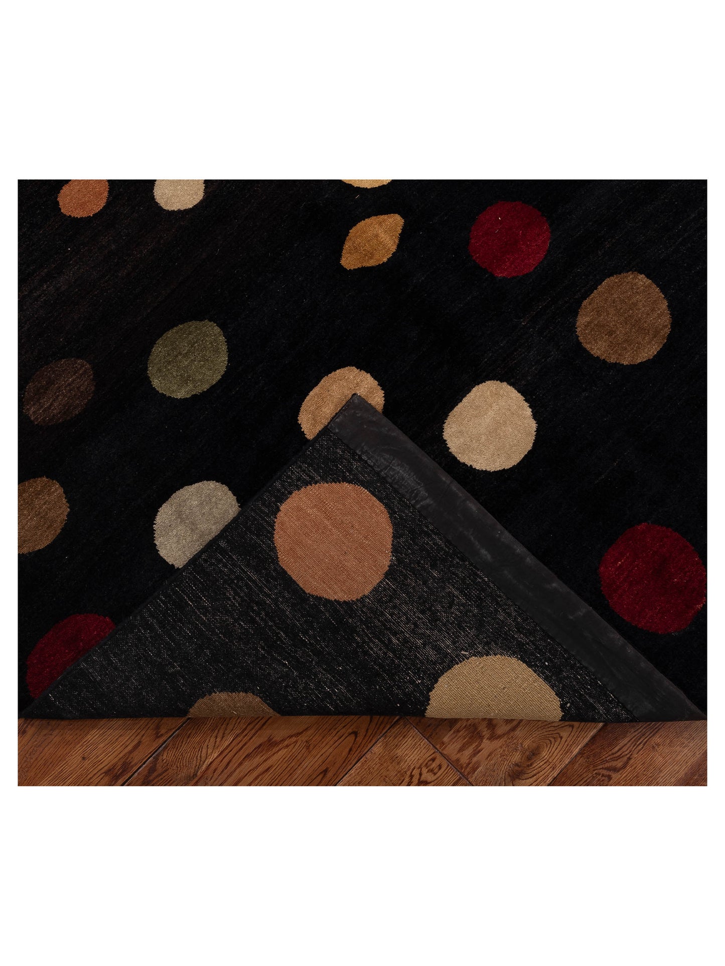 Tibetino 154010 Black Black 6x8.10 Hand Knotted Rug