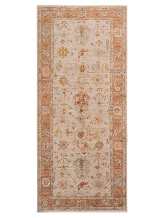 Anadol Angora Oushak  Ivory Pink Traditional