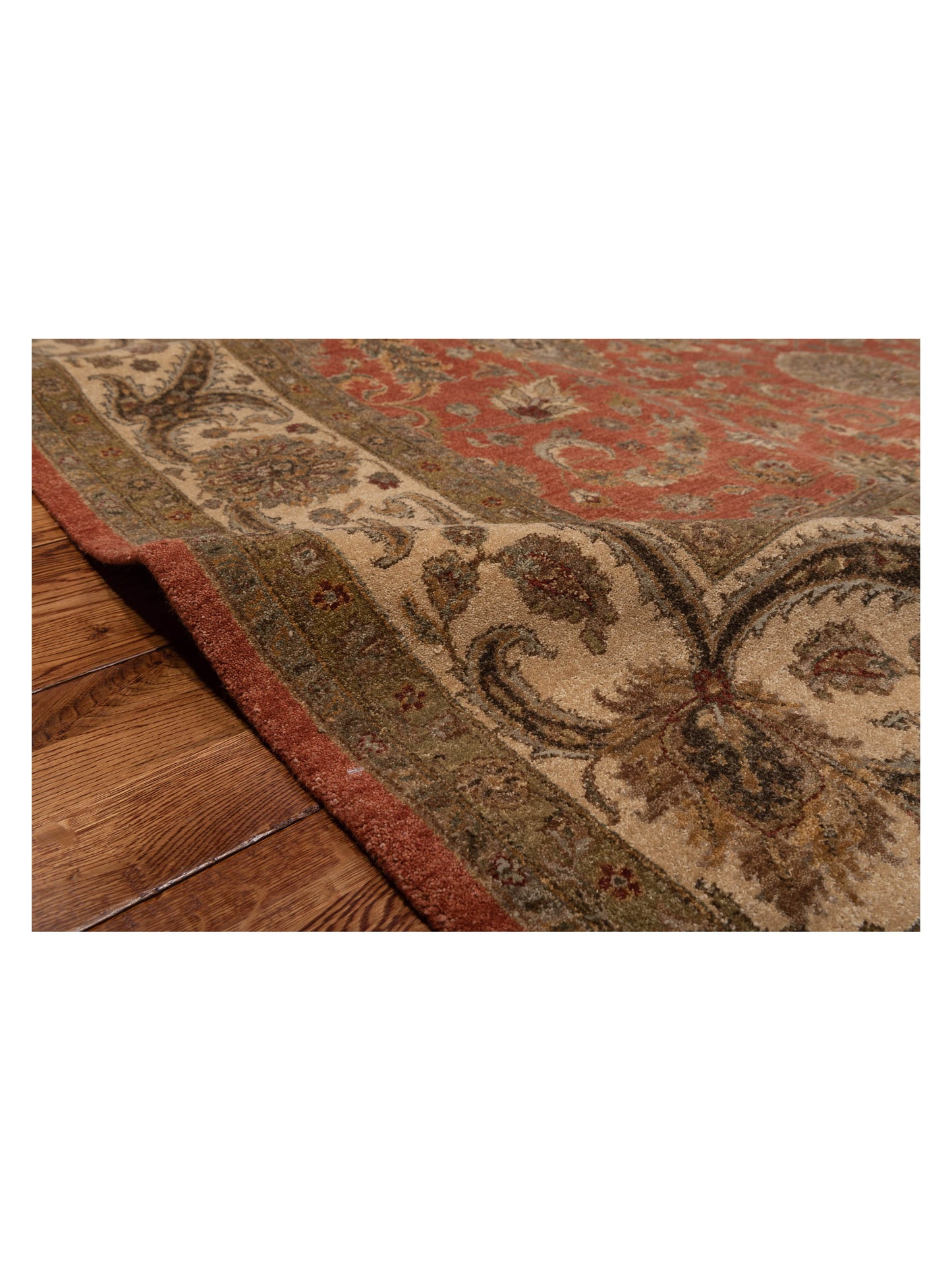 Haji Jalili 111268 Rust Ivory 8x11.2 Hand Knotted Rug