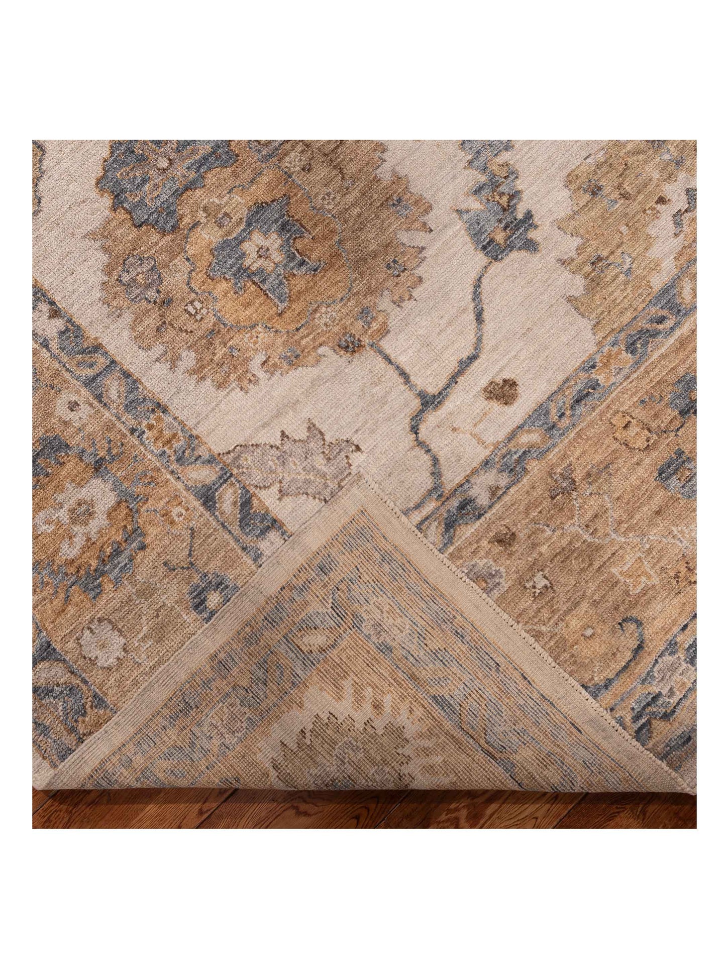 Angora Oushak 156049 Gold Gold 10x13.5 Hand Knotted Rug