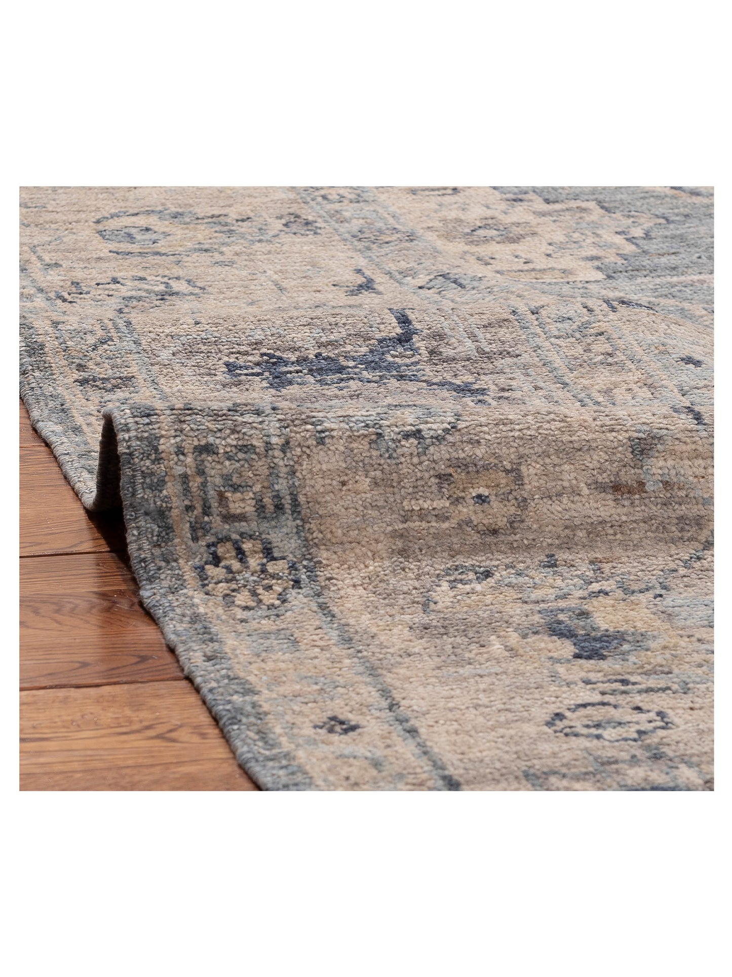 Angora Oushak 156105 Blue Gray 8.11x12 Hand Knotted Rug