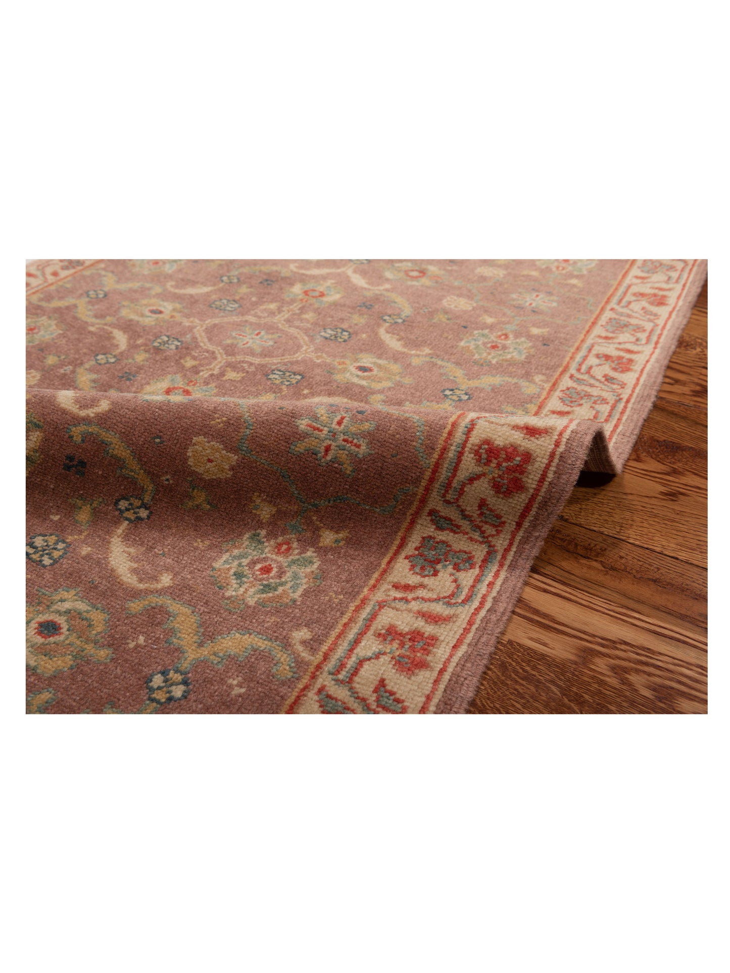 Antique Loom 105066 Purple Ivory 2.6x10.1 Hand Knotted Rug