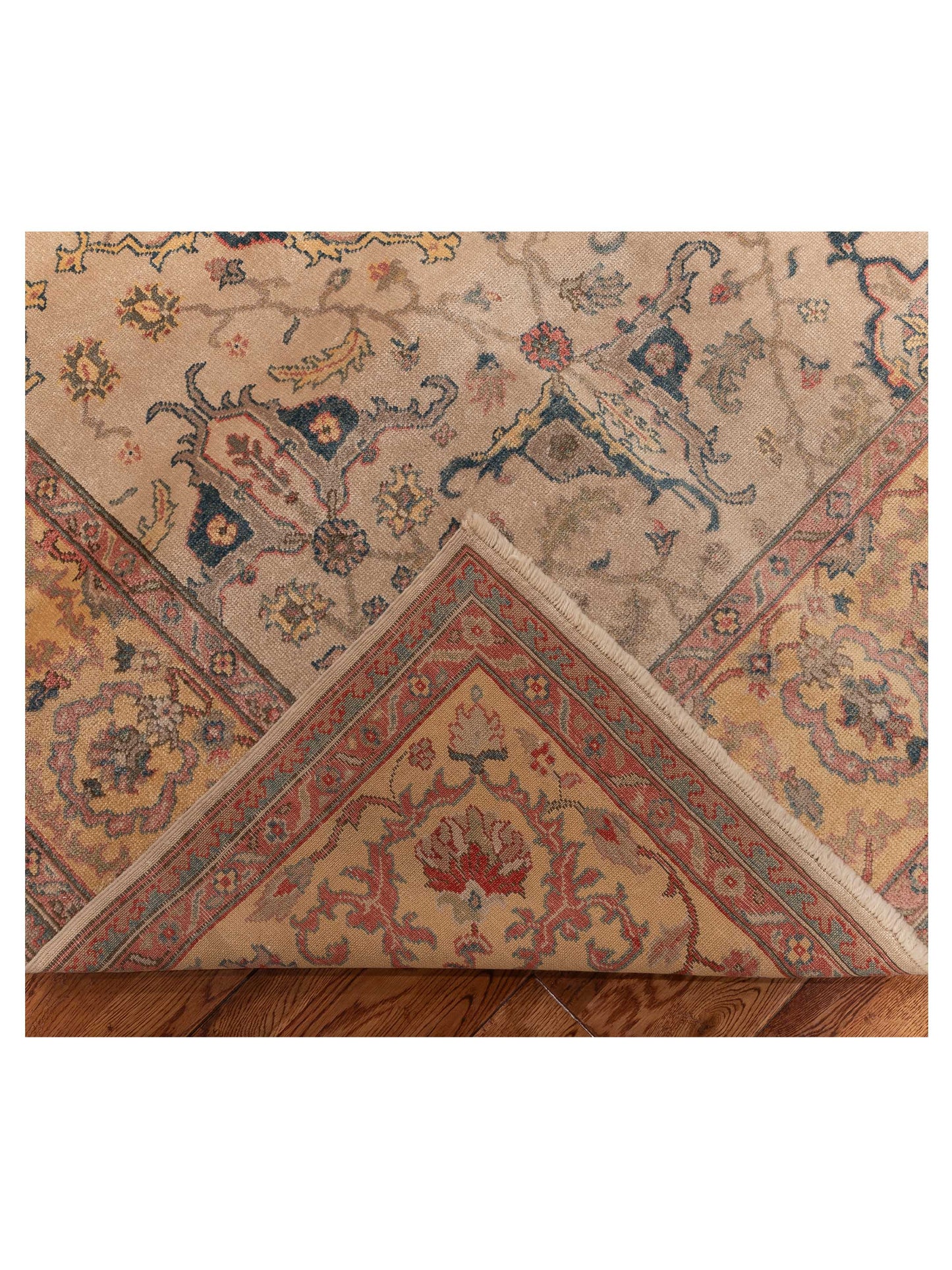 Antique Loom 108140 Silver Gold 10.3x14.5 Hand Knotted Rug