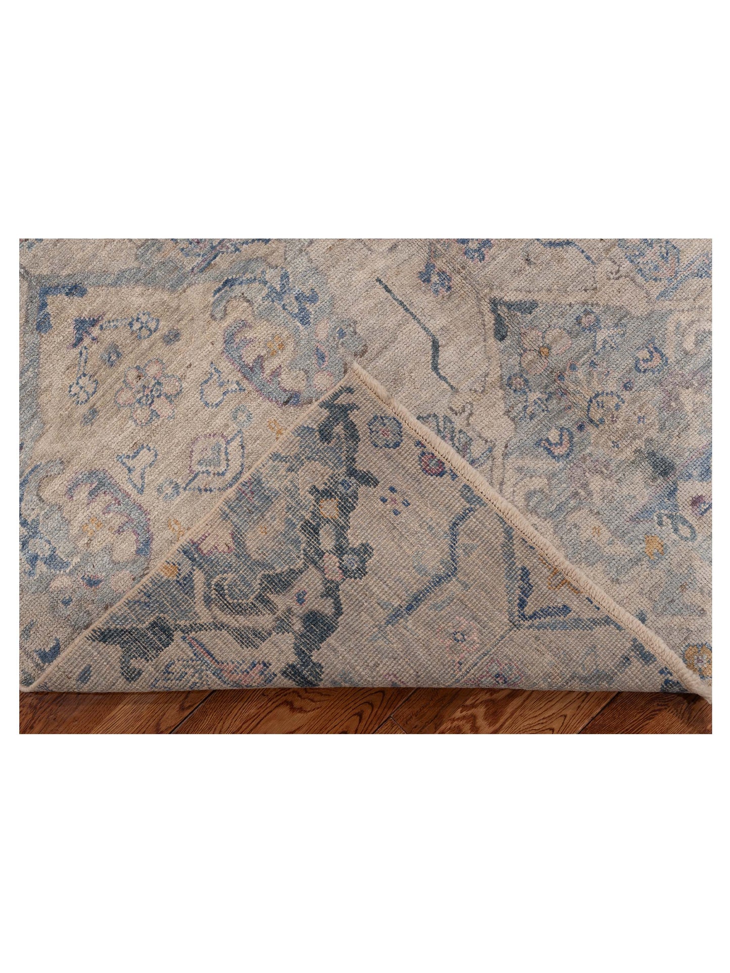 Angora Oushak 152466 Gray Gray 6x8.6 Hand Knotted Rug