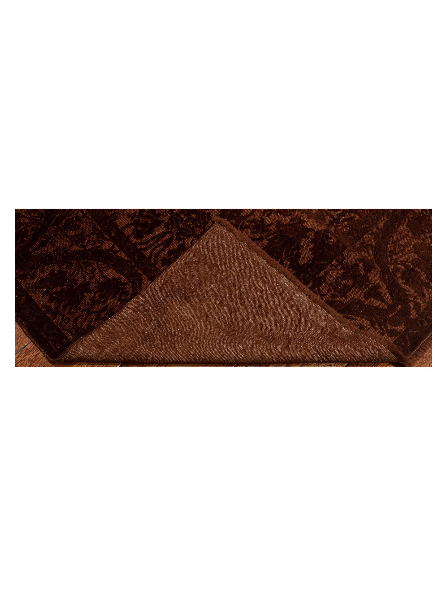 Vintage 105249 Dark Brown 8.3x10.1 Hand Knotted Rug