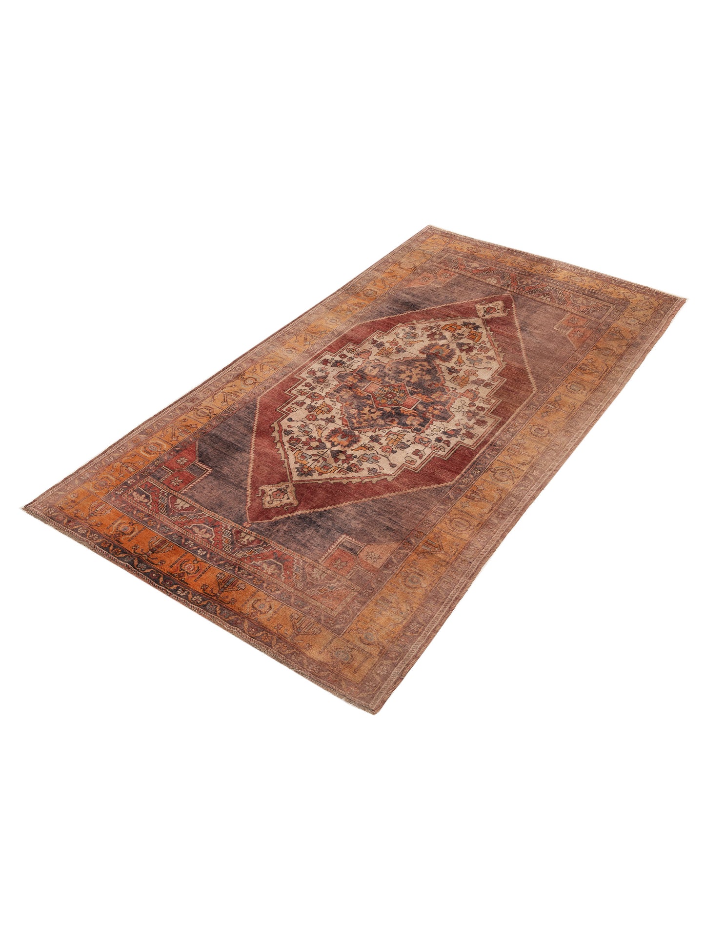 Old Anatolian 154133 Rust Gold 5.8x10.3 Hand Knotted Rug