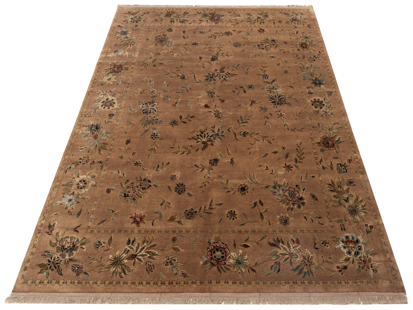 Imperial Silk 110927 Brown Brown 7.10x10.3 Hand Knotted Rug