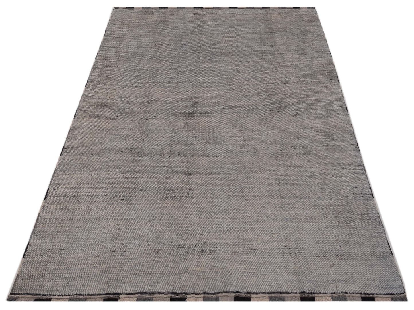 Atlas 149653 Silver Silver 7.11x9.9 Hand Knotted Rug