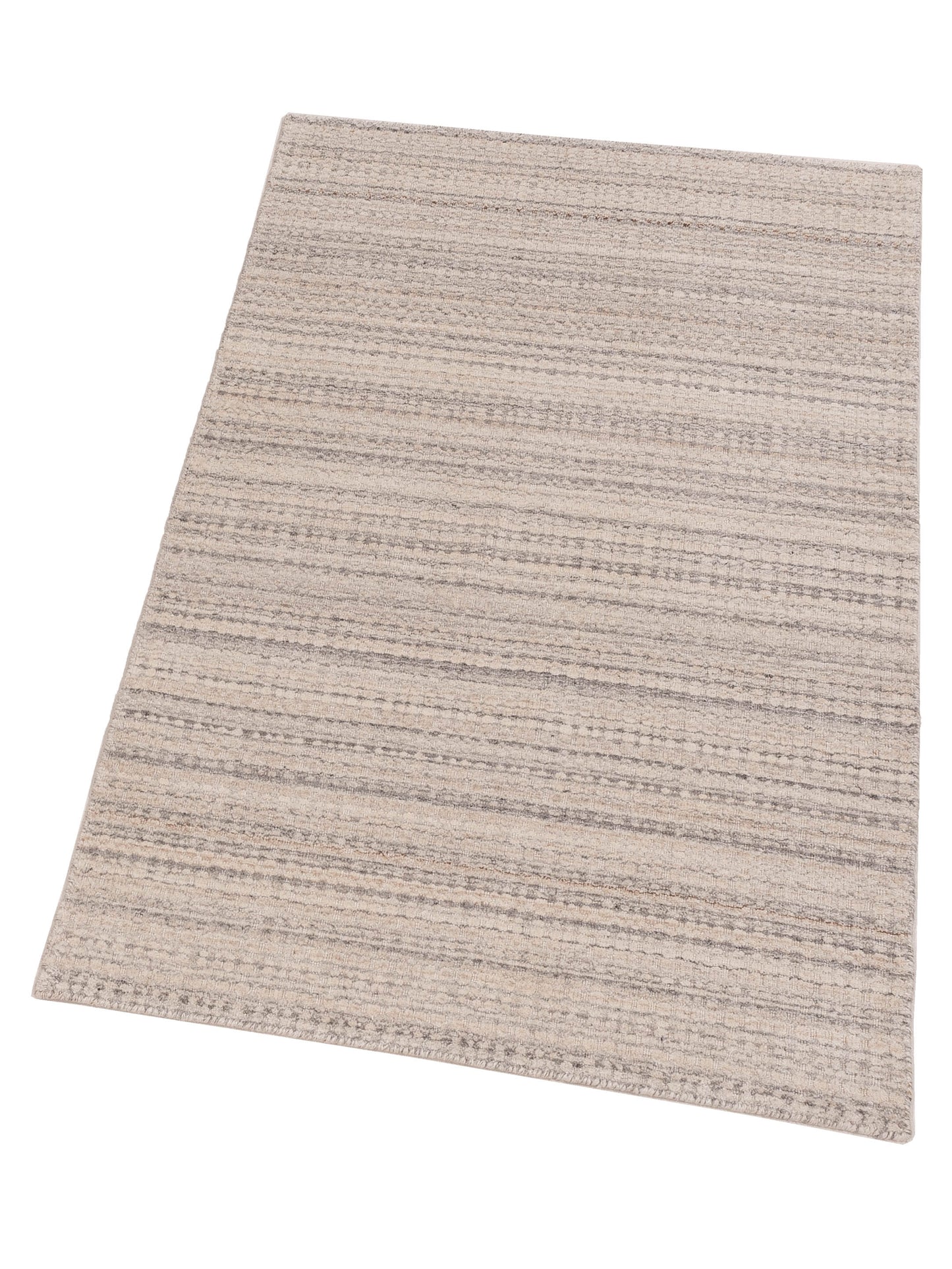 Himalayan 144834 Ivory Gray 3.1x5.1 Hand Knotted Rug