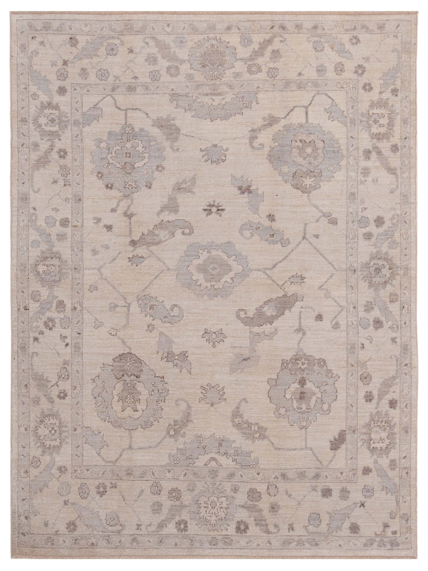 Anadol Angora Oushak  Ivory Ivory Traditional