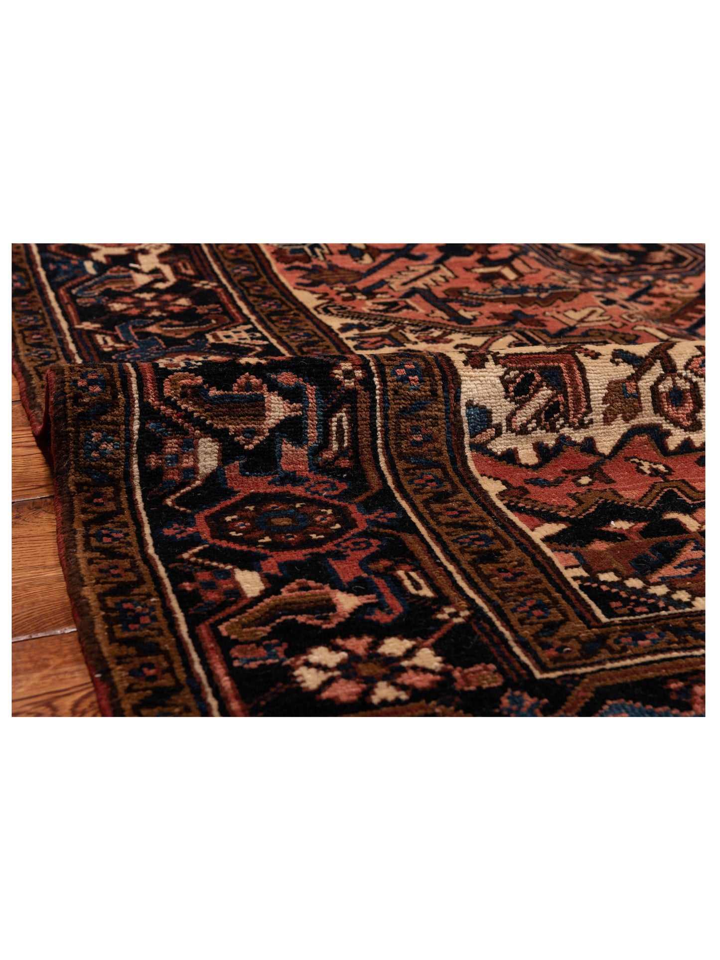 Persian 80577 Brick Brown 7.9x10.6 Hand Knotted Rug