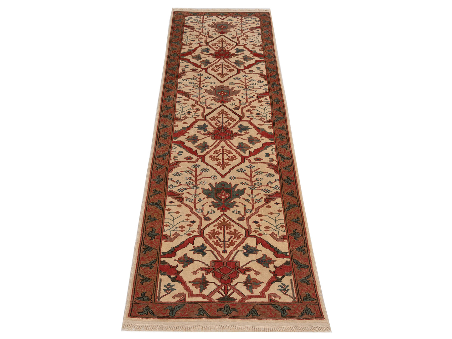 Antique Loom 148326 Ivory Gold 3.1x9.11 Hand Knotted Rug