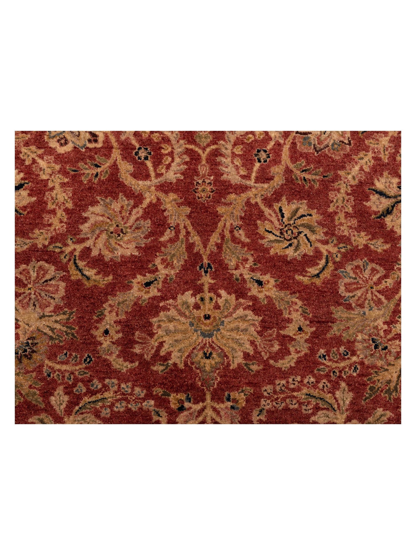 Platinum 115022 Red Gold 6.1x9.1 Hand Knotted Rug