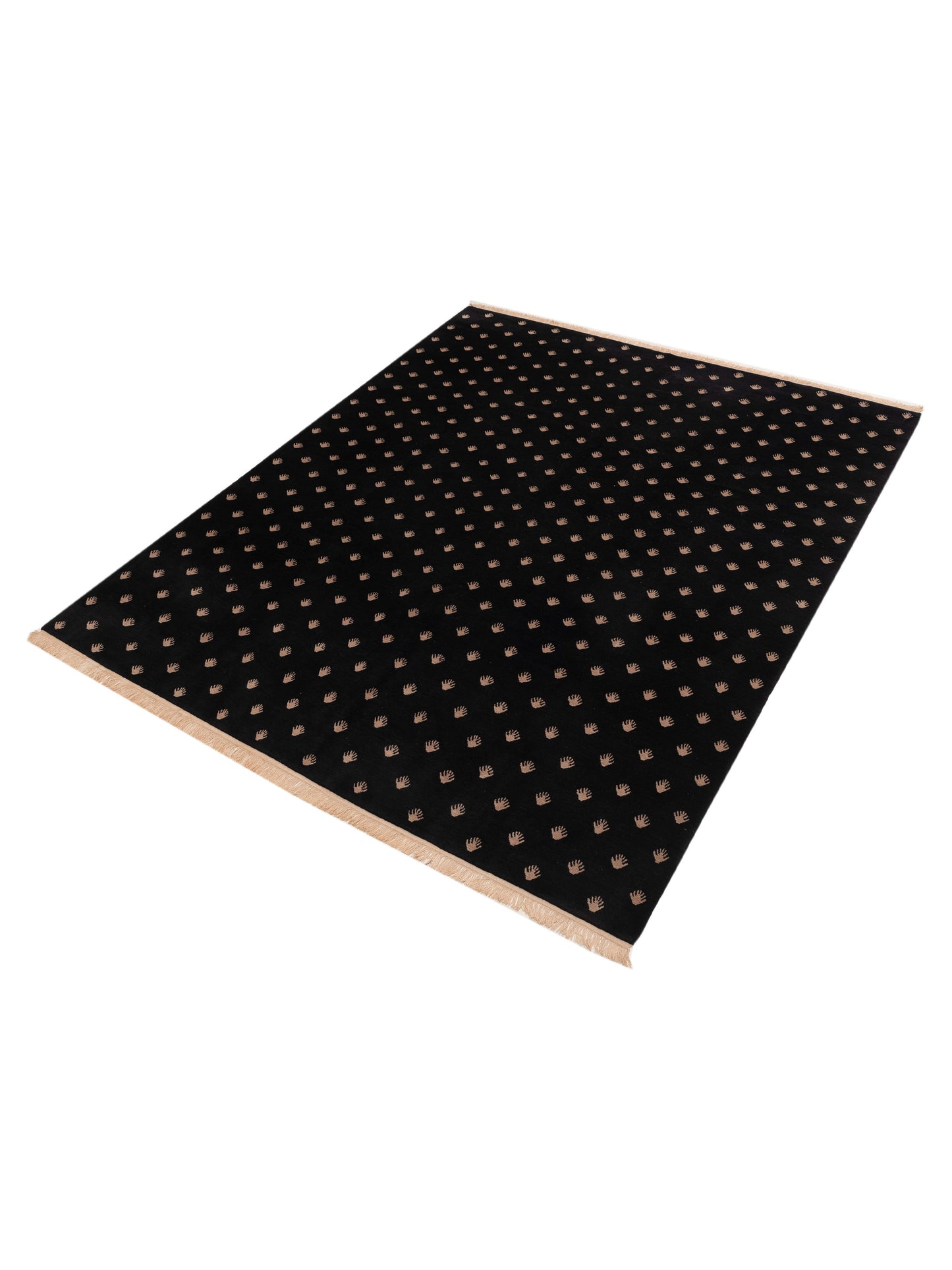 Nepalese 151664 Black 8x10 Hand Knotted Rug